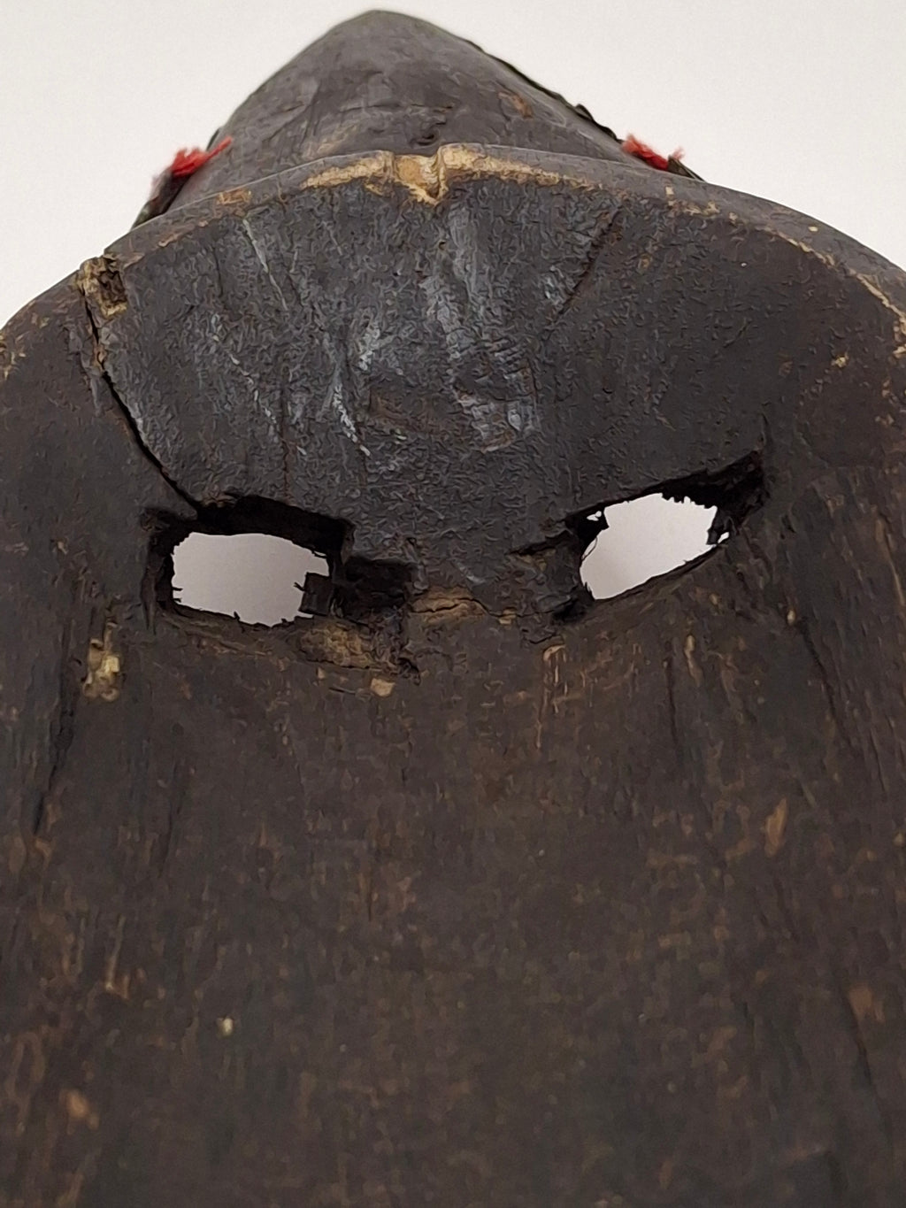 Authentic Marka African Mask Mali - Hammered Brass & Copper Over Wood - Bambara Ntomo Ritual Carving - Mid-20th Century - 10" Tribal Art