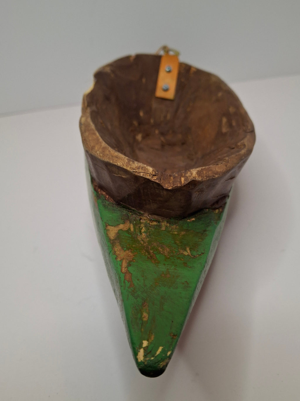 Authentic Baule Goli Kpan Ritual Mask Ivory Coast – Hand Carved Wood – 13.5" x 4"