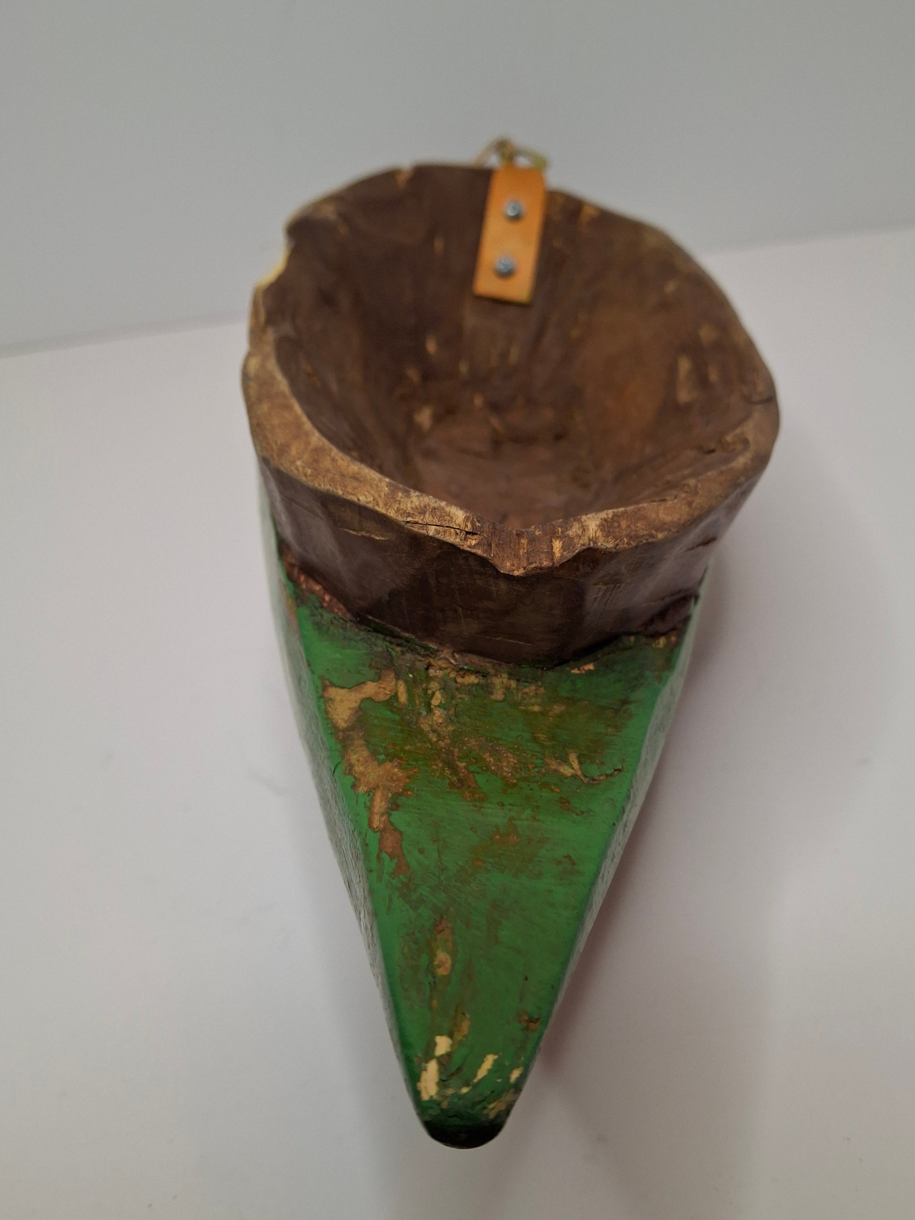 Authentic Baule Goli Kpan Ritual Mask Ivory Coast – Hand Carved Wood – 13.5" x 4"