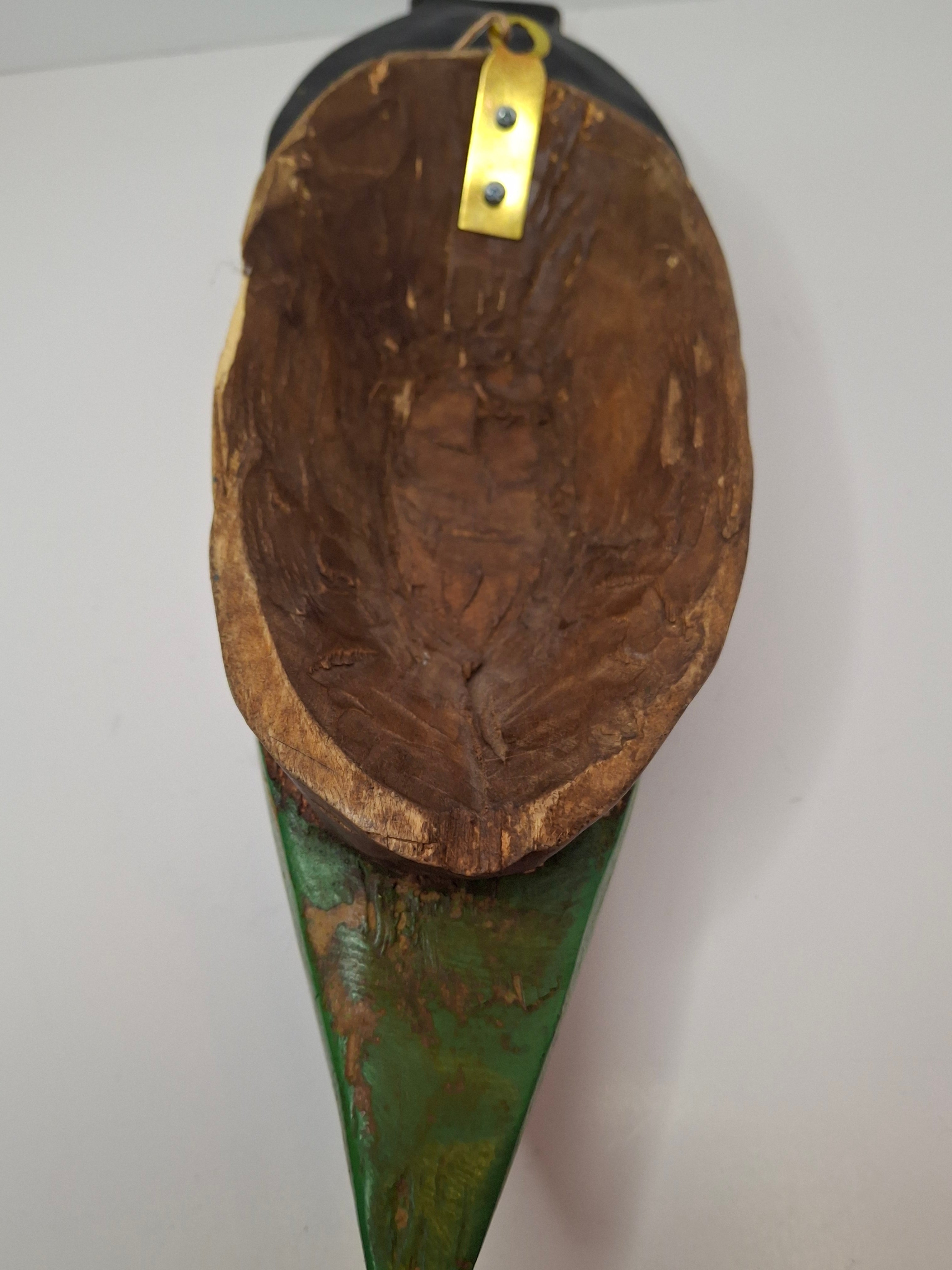 Authentic Baule Goli Kpan Ritual Mask Ivory Coast – Hand Carved Wood – 13.5" x 4"