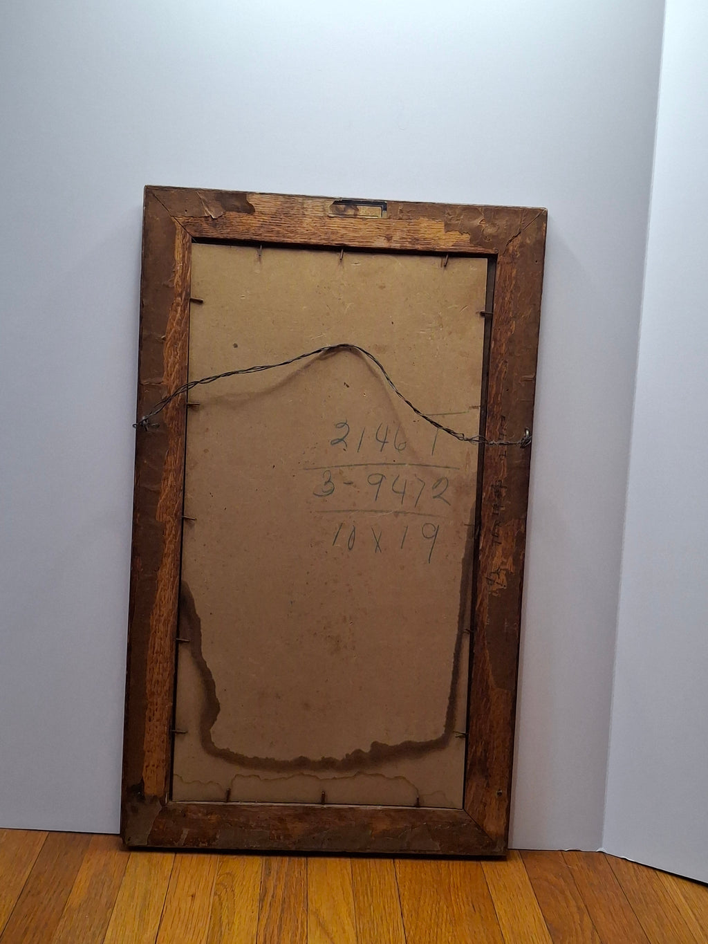 Framed Sepia Print 'Sir Galahad' by George Frederic Watts c.1910 - Oak Frame
