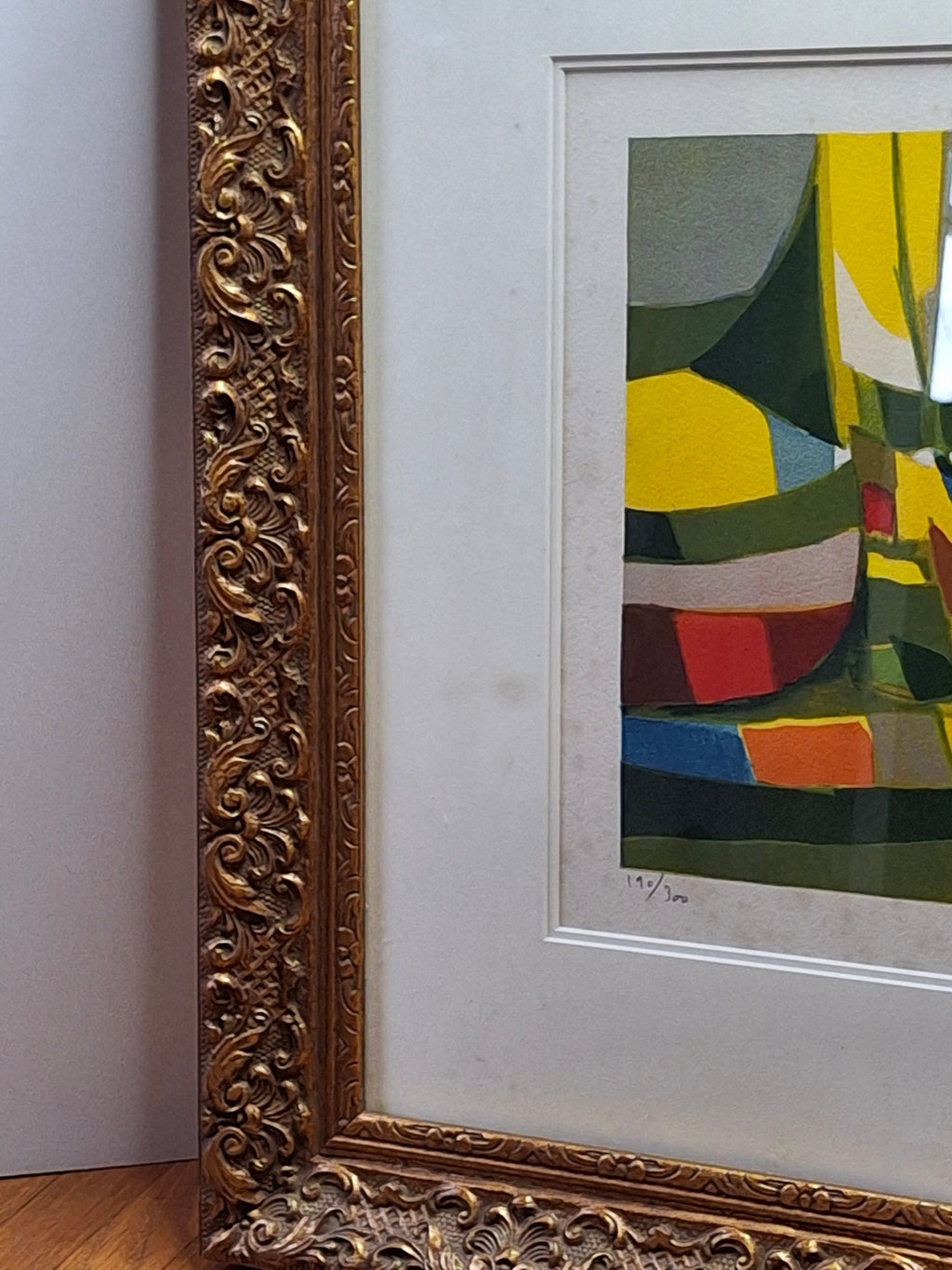 Marcel Mouly Signed Lithograph "Les Chalutiers" Trawlers Limited Edition 190/300 French MCM