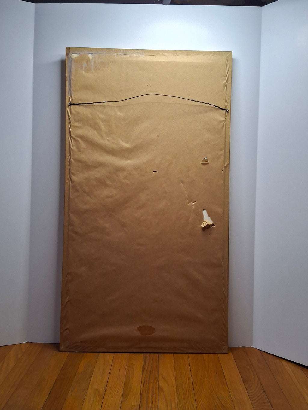 Antique 1885 Meiji-Era Japanese Kacho-e Silk Hanging Scroll: Blue Bird & Gardenia Flowers, Orchid Snow Studio Inscription, Provenance