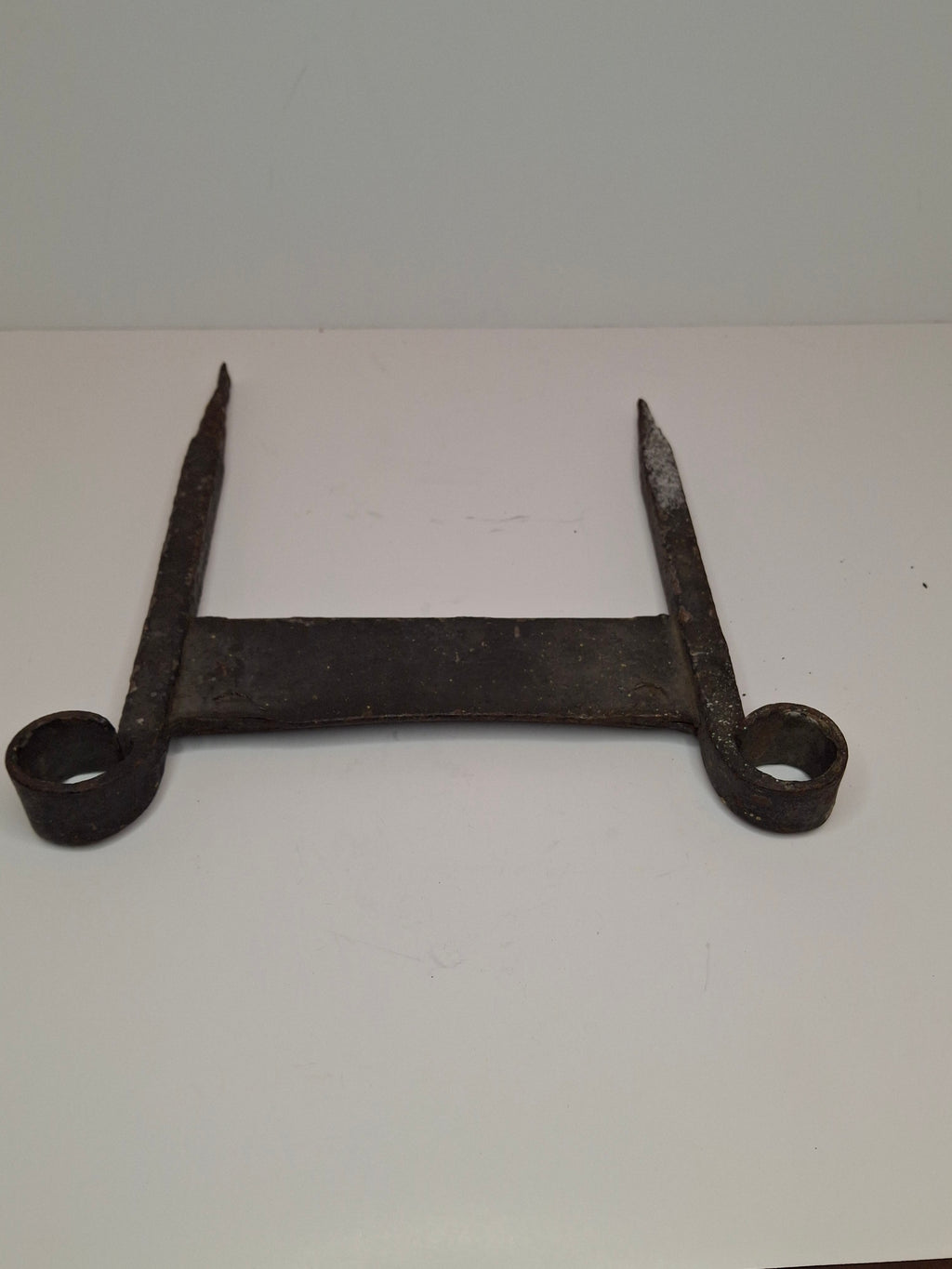 Antique Late 19th Century Primitive Hand-Forged Wrought Iron Boot Scraper 9.75"