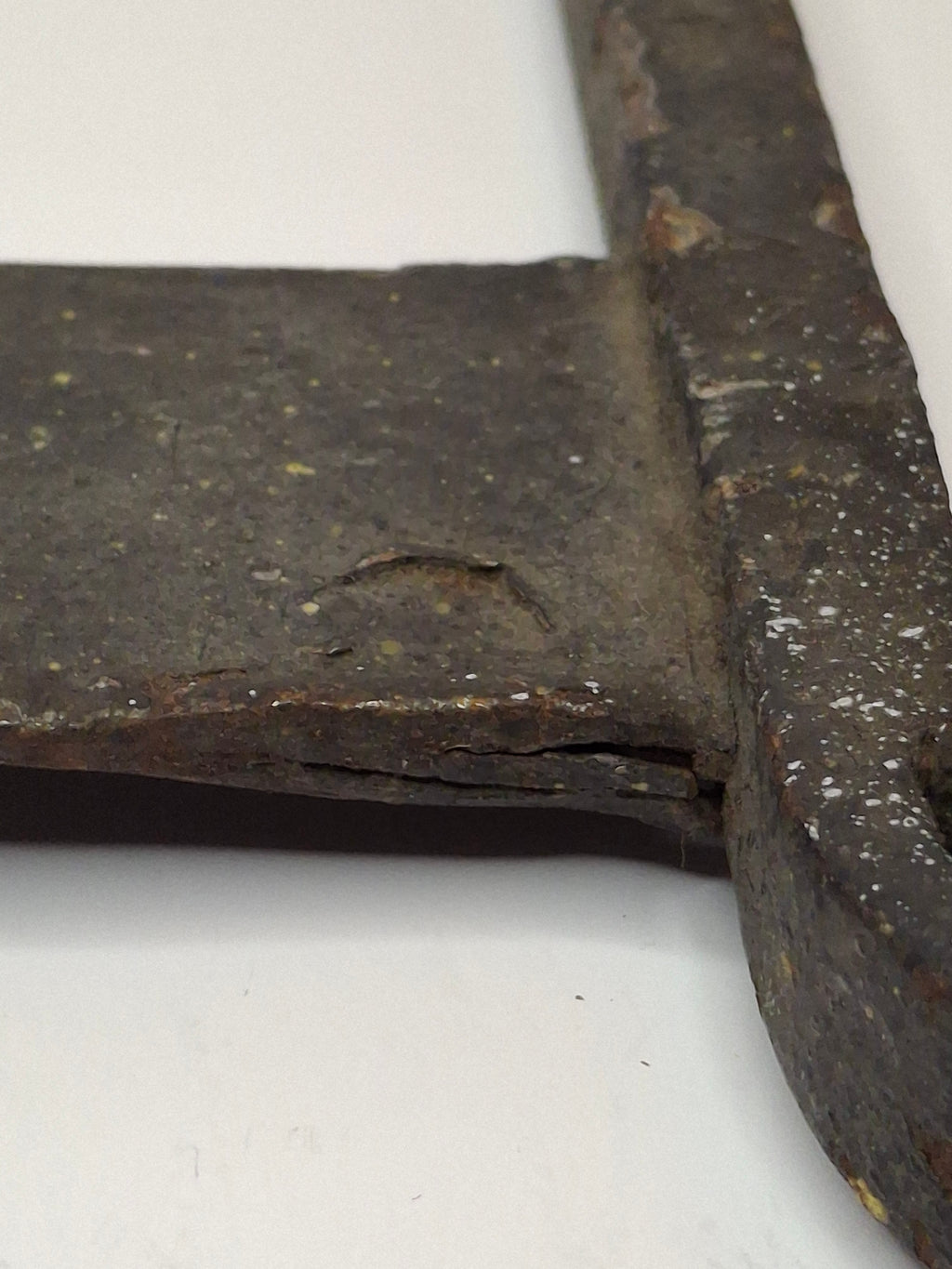 Antique Late 19th Century Primitive Hand-Forged Wrought Iron Boot Scraper 9.75"