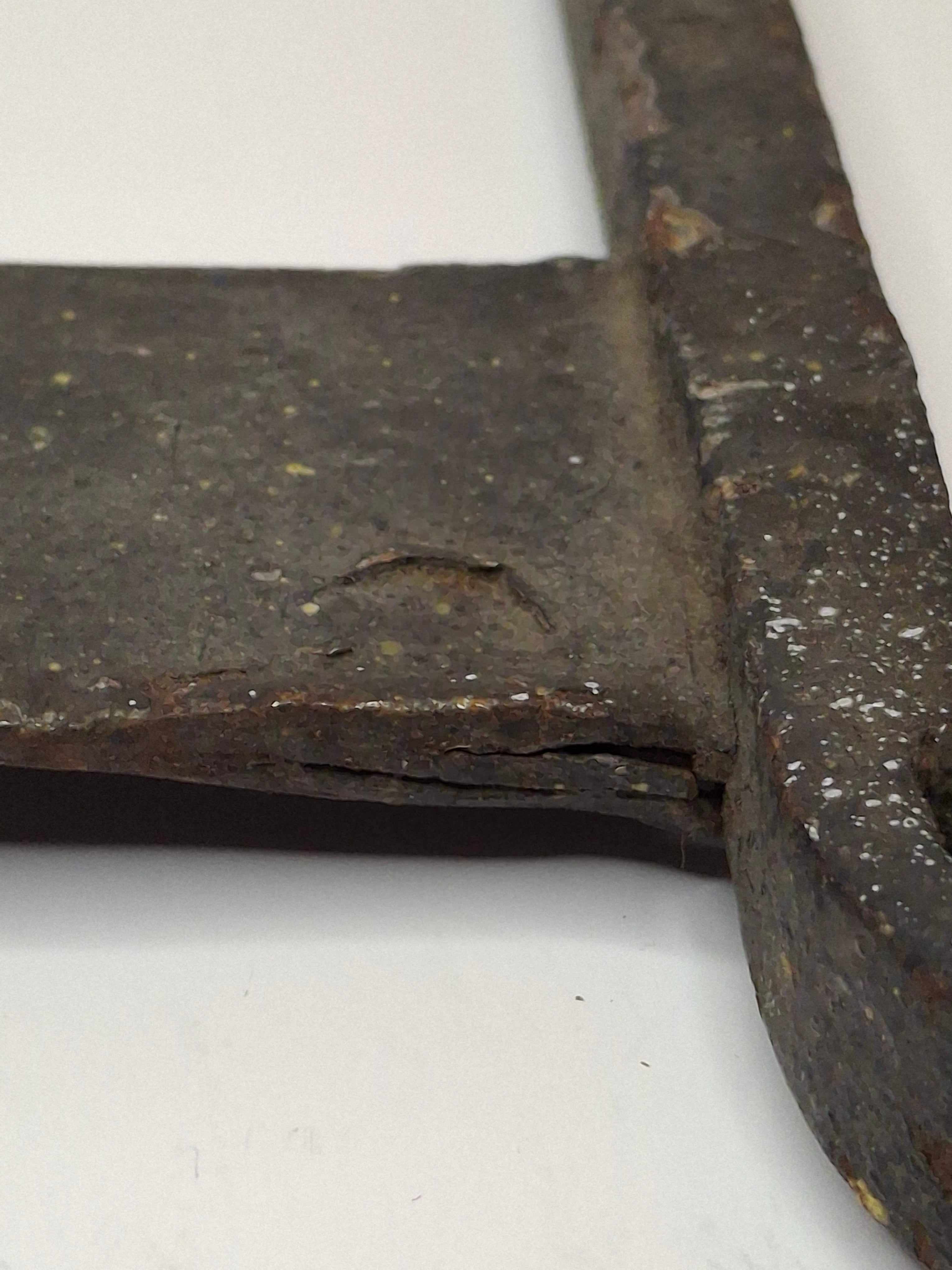 Antique Late 19th Century Primitive Hand-Forged Wrought Iron Boot Scraper 9.75"