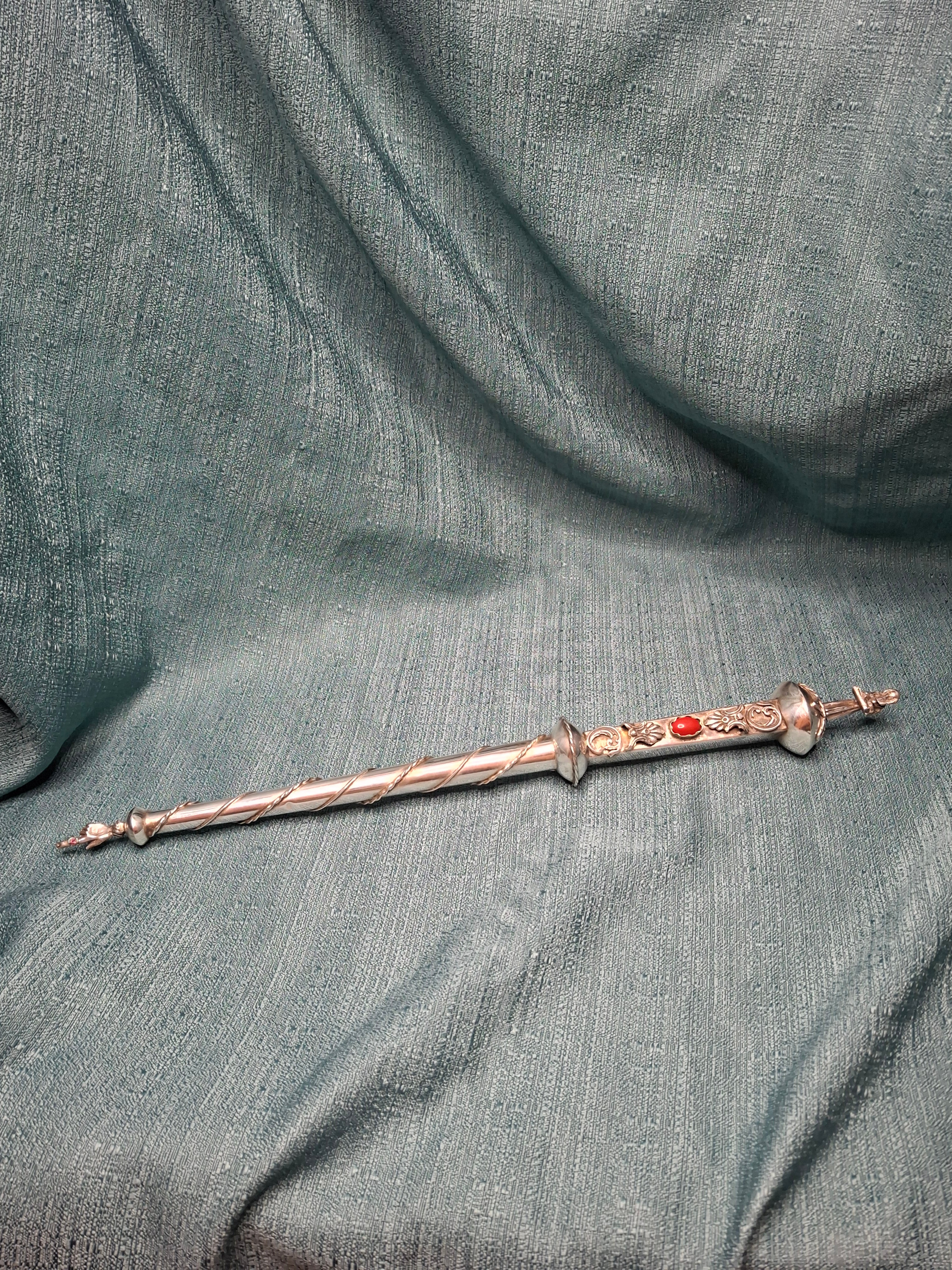 Antique 1844 Russian Imperial Silver Torah Pointer Yad by Sazikov, St. Petersburg