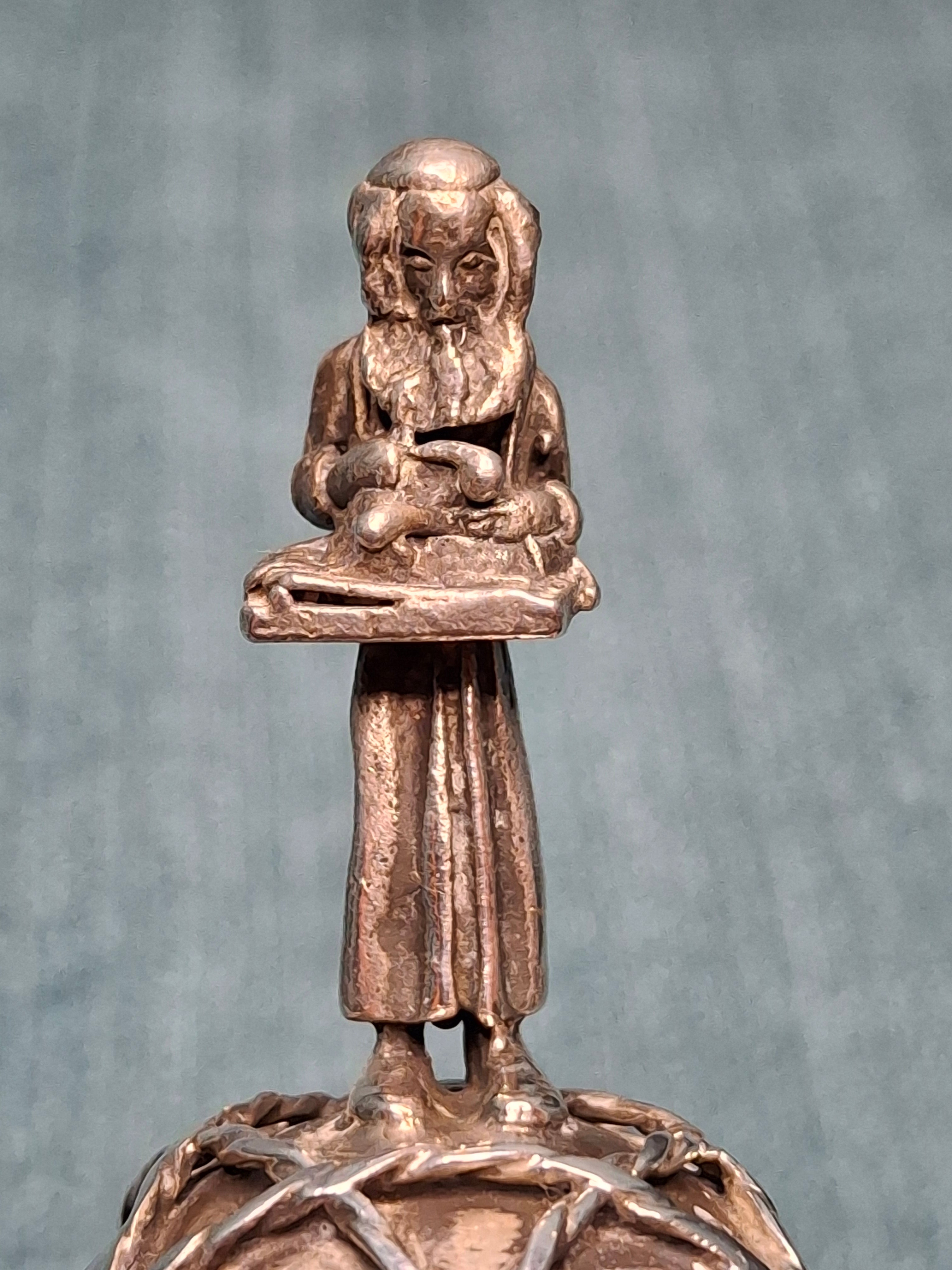 Antique 1844 Russian Imperial Silver Torah Pointer Yad by Sazikov, St. Petersburg