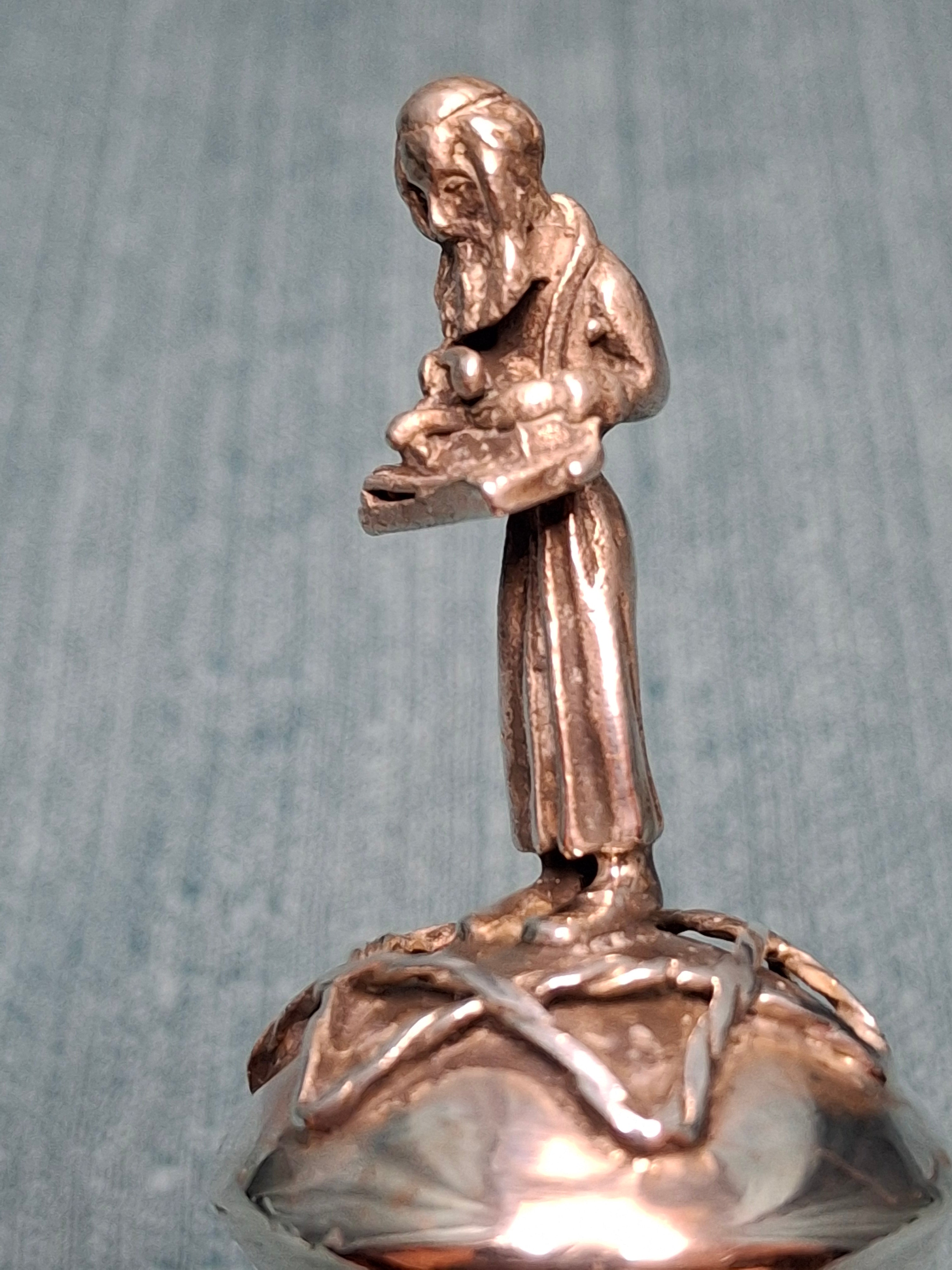 Antique 1844 Russian Imperial Silver Torah Pointer Yad by Sazikov, St. Petersburg