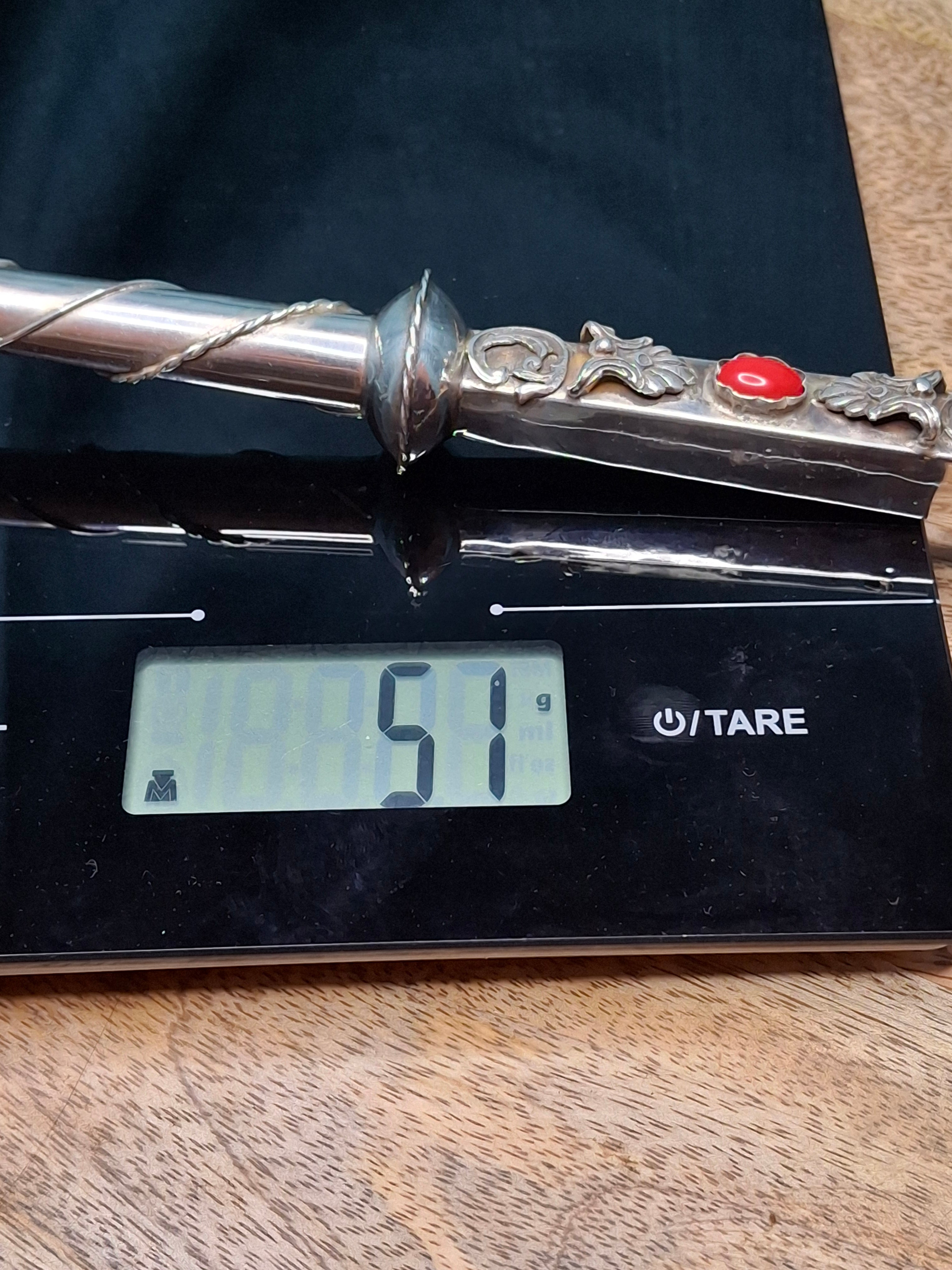 Antique 1844 Russian Imperial Silver Torah Pointer Yad by Sazikov, St. Petersburg