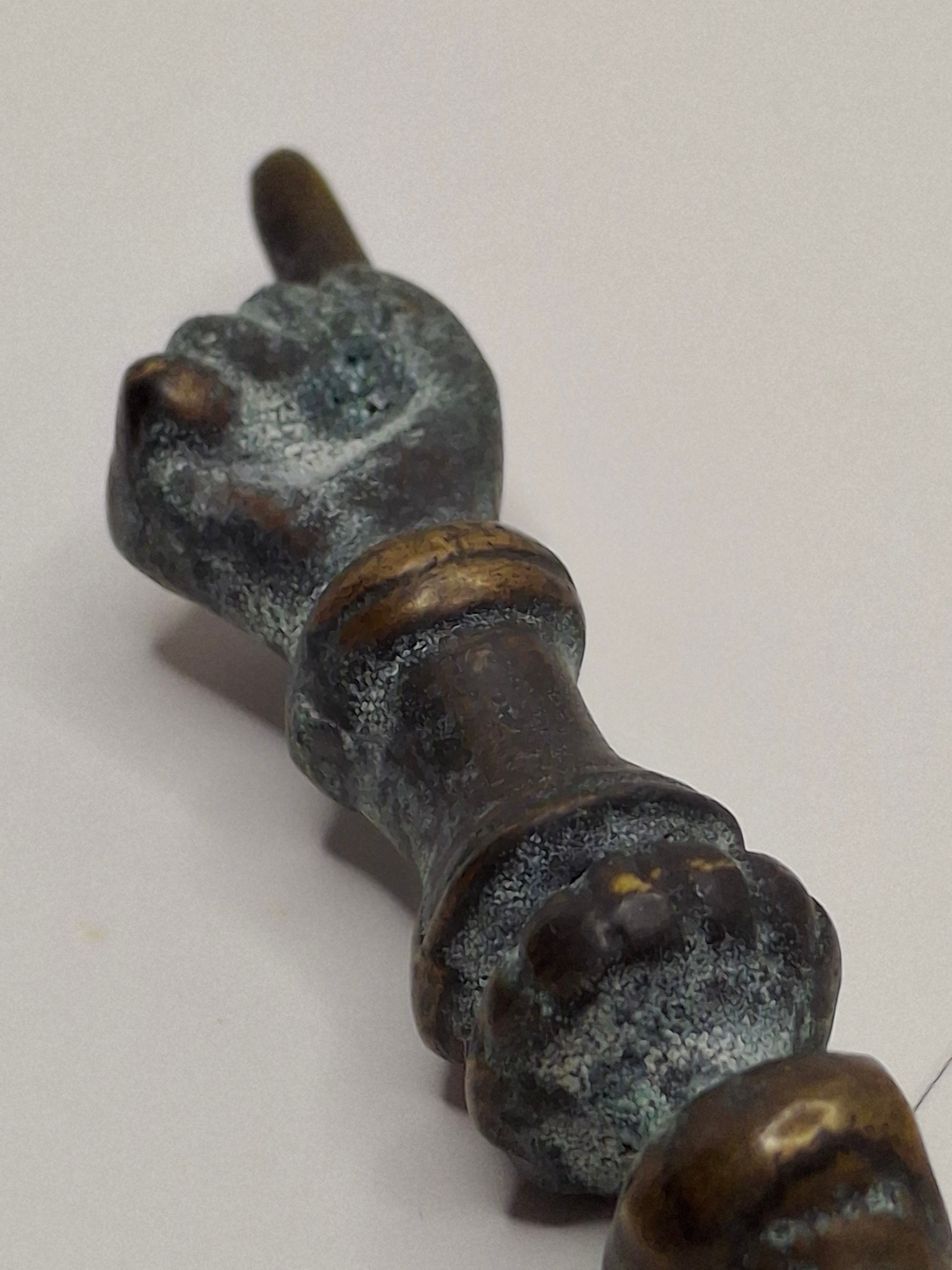 Antique Bronze Torah Pointer Yad - Yemenite