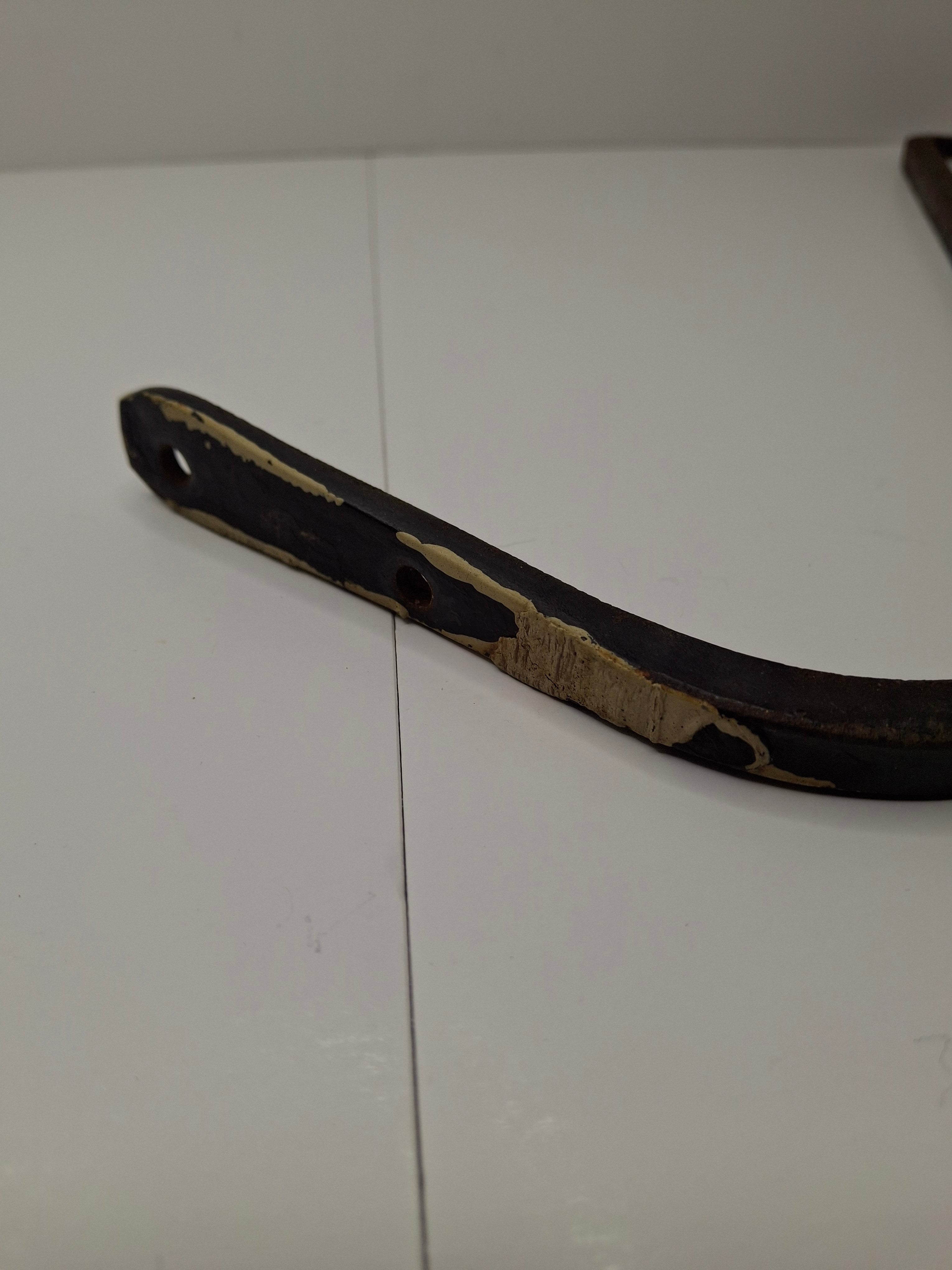 Antique 18th-19th Century Hand-Forged Wrought Iron Betty Lamp Hanger Spike Hook