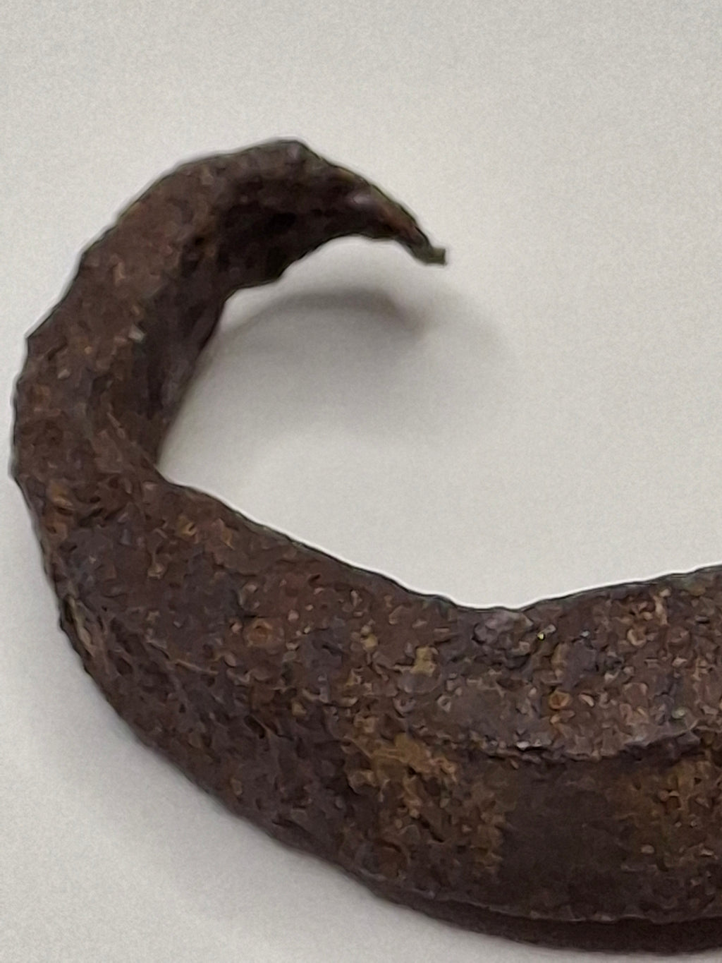 Antique 18th-19th Century Hand-Forged Wrought Iron Betty Lamp Hanger Spike Hook