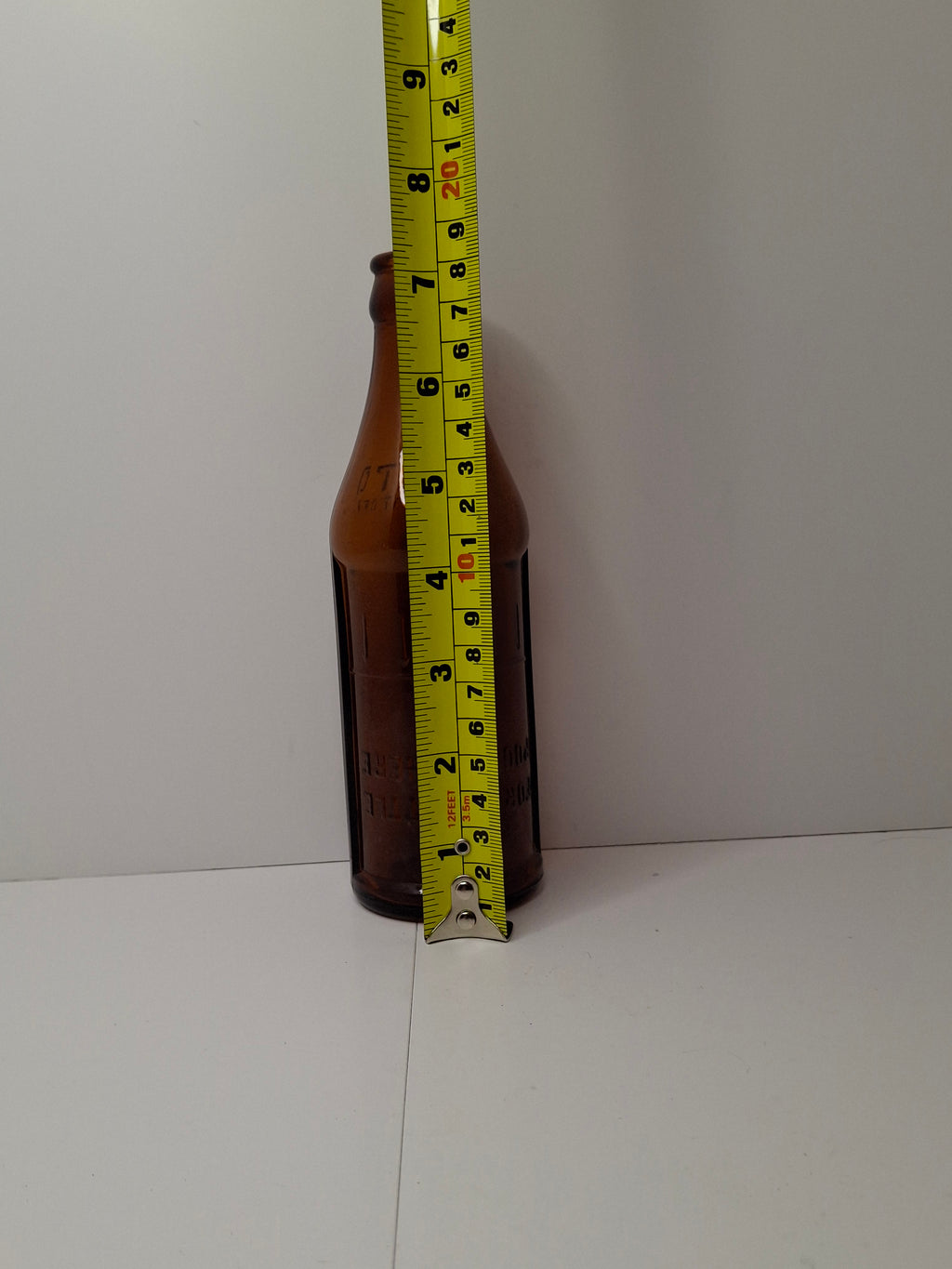 1944 Certo Fruit Pectin Amber Glass Measuring Bottle - Reg. U.S. Pat. Office