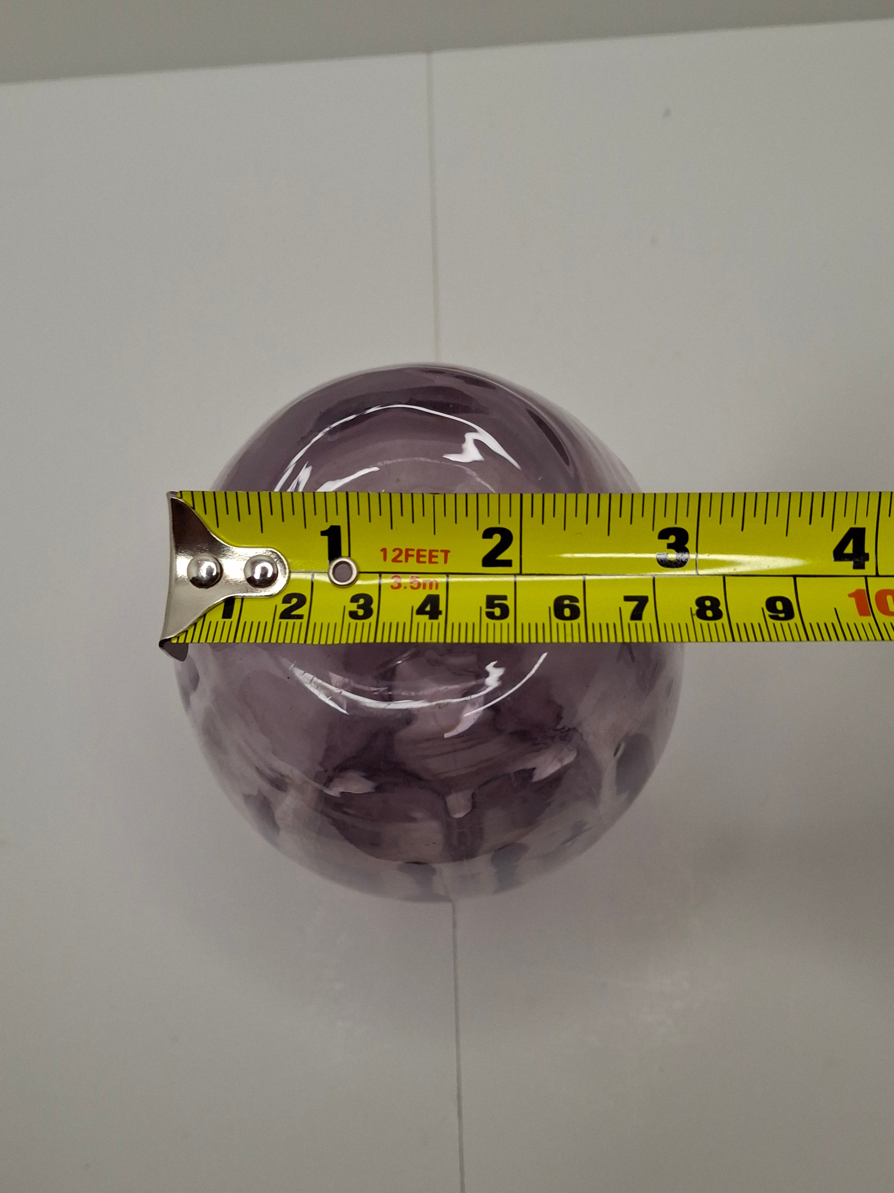 Antique Victorian Amethyst Purple Hand-Blown Glass Bud Vase w/ Rough Pontil Mark