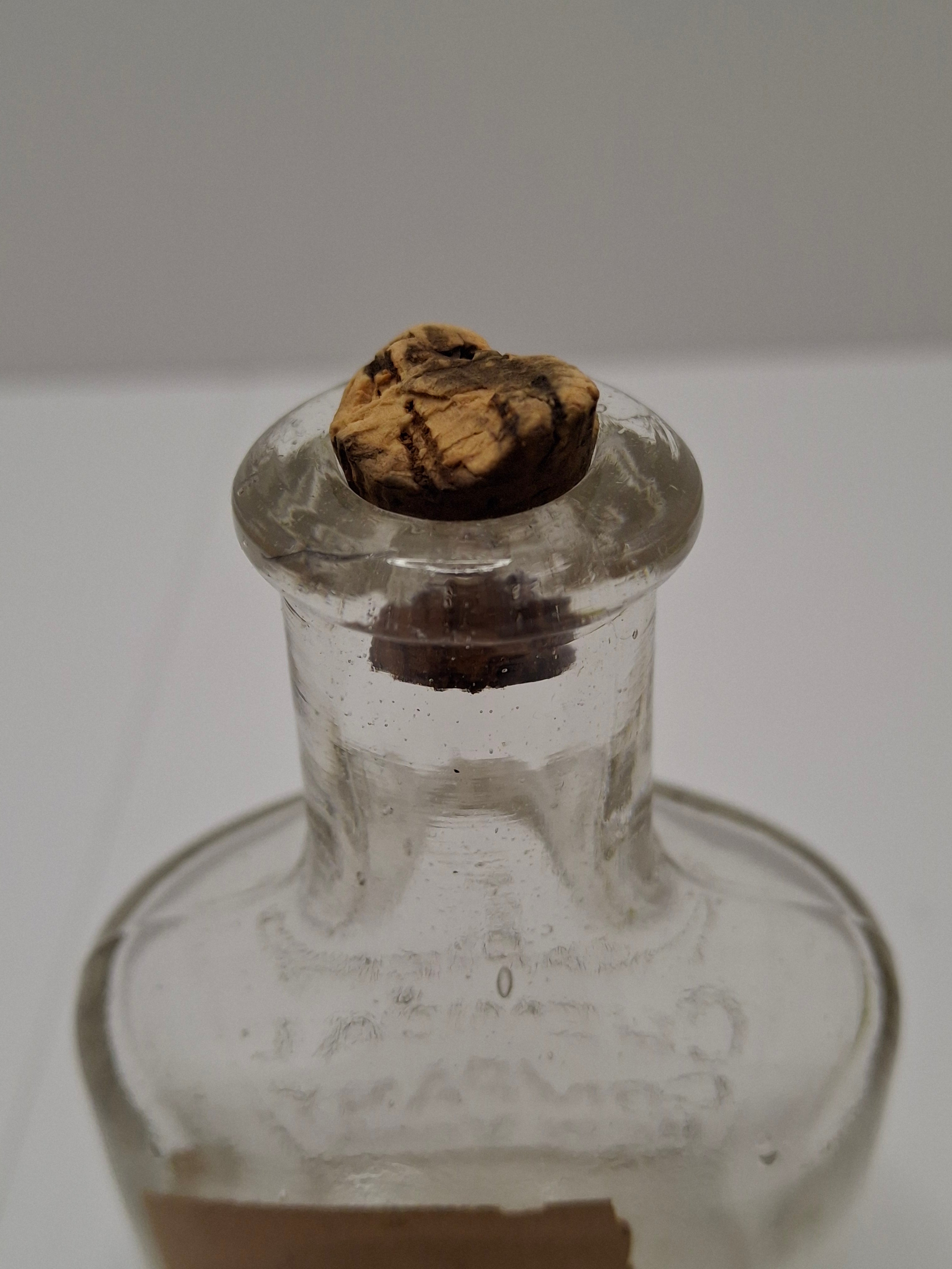 c.1910 Napier Chemical Company New York Glycerine & Rose Water Embossed Glass
