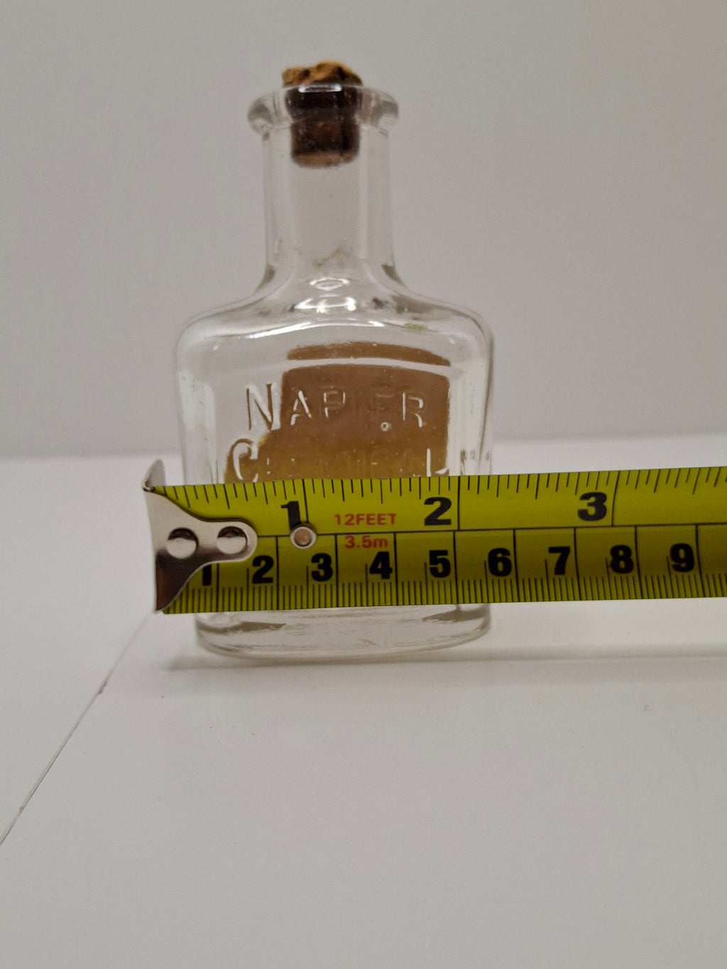 c.1910 Napier Chemical Company New York Glycerine & Rose Water Embossed Glass