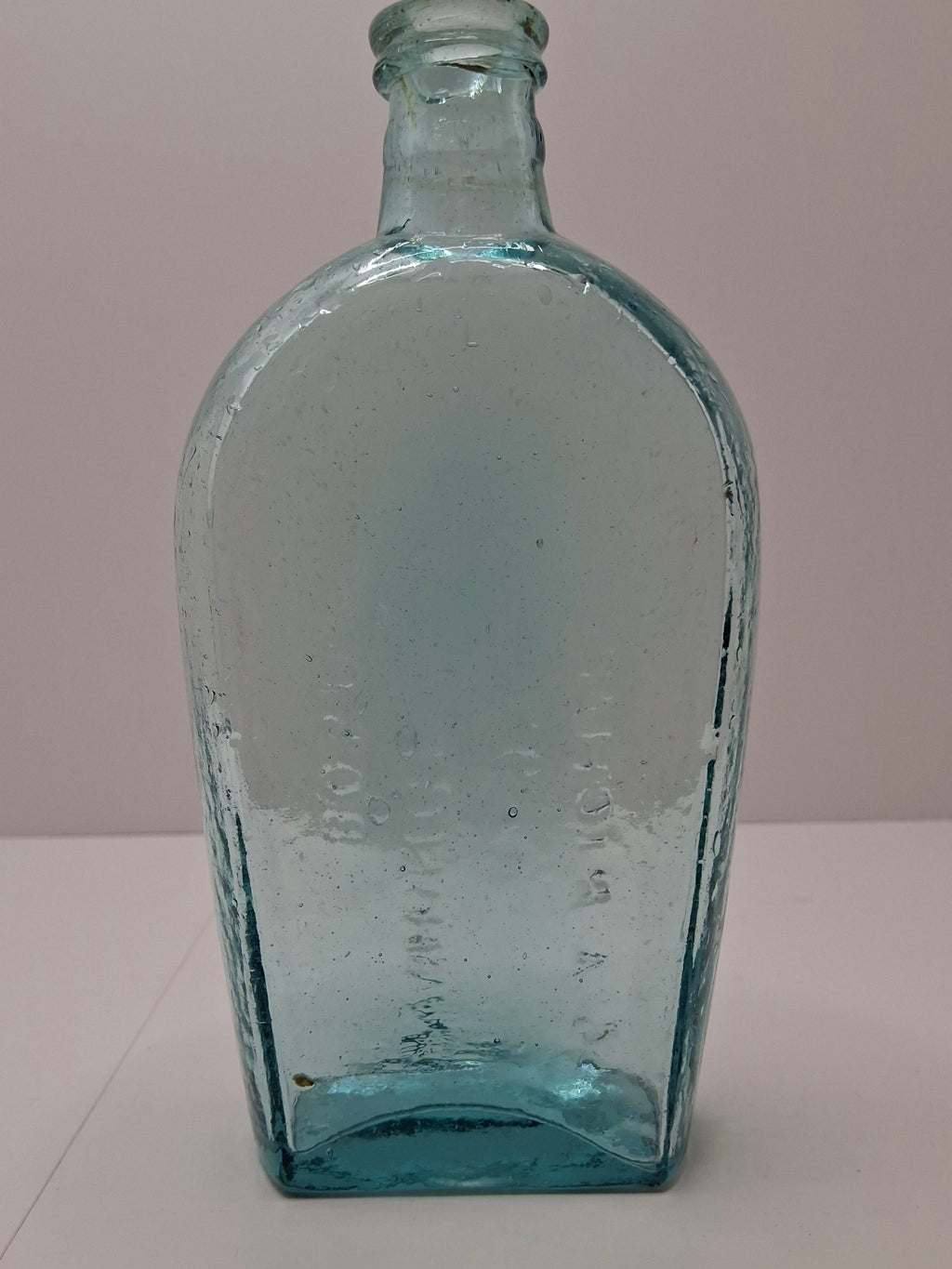 Aqua Blue C.A. Richards Whiskey/Bitters Bottle - 99 Washington Street, Boston