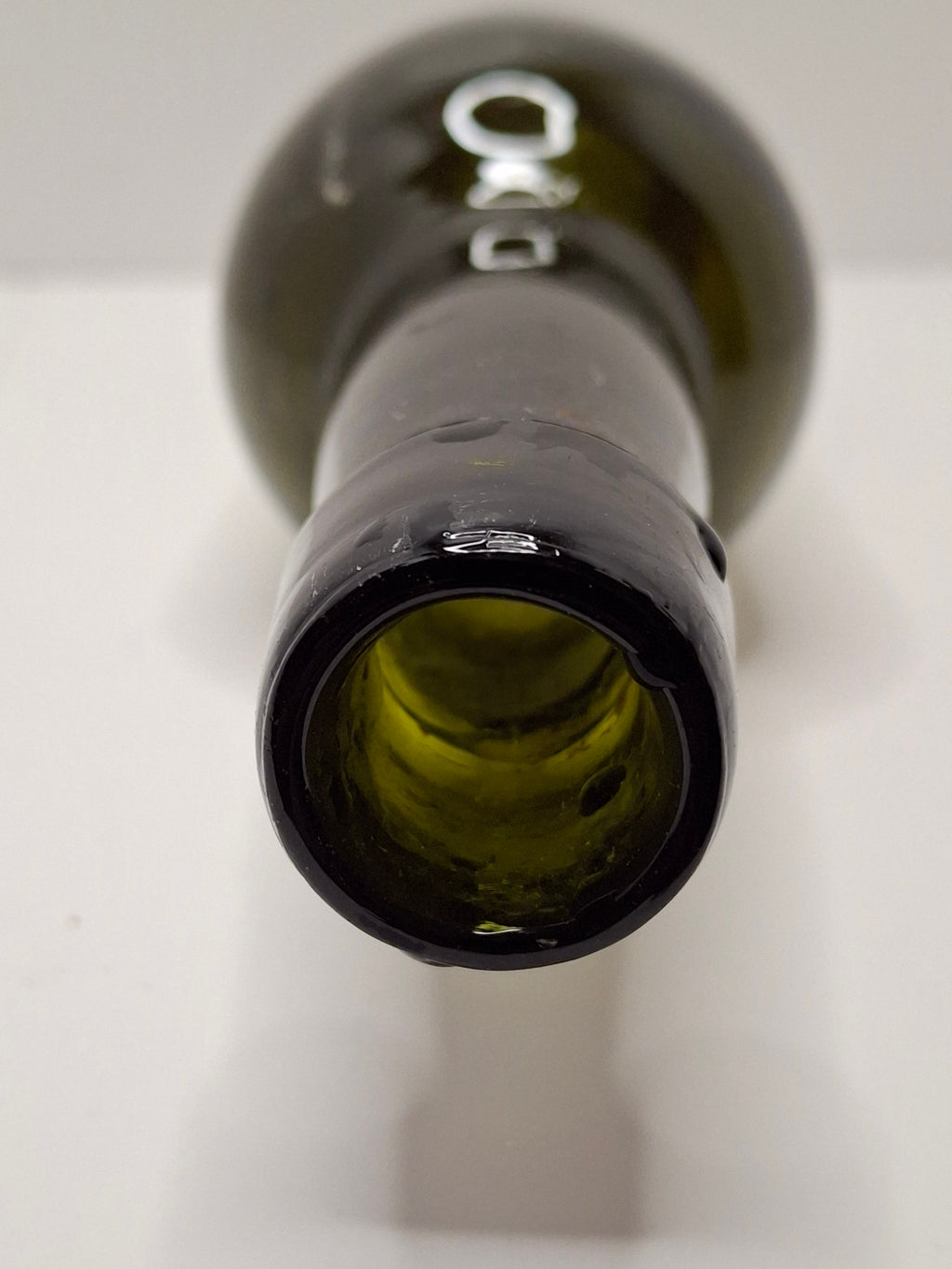 Antique Hand-Blown Olive Green Glass Wine or Spirits Bottle - Early 19th Century