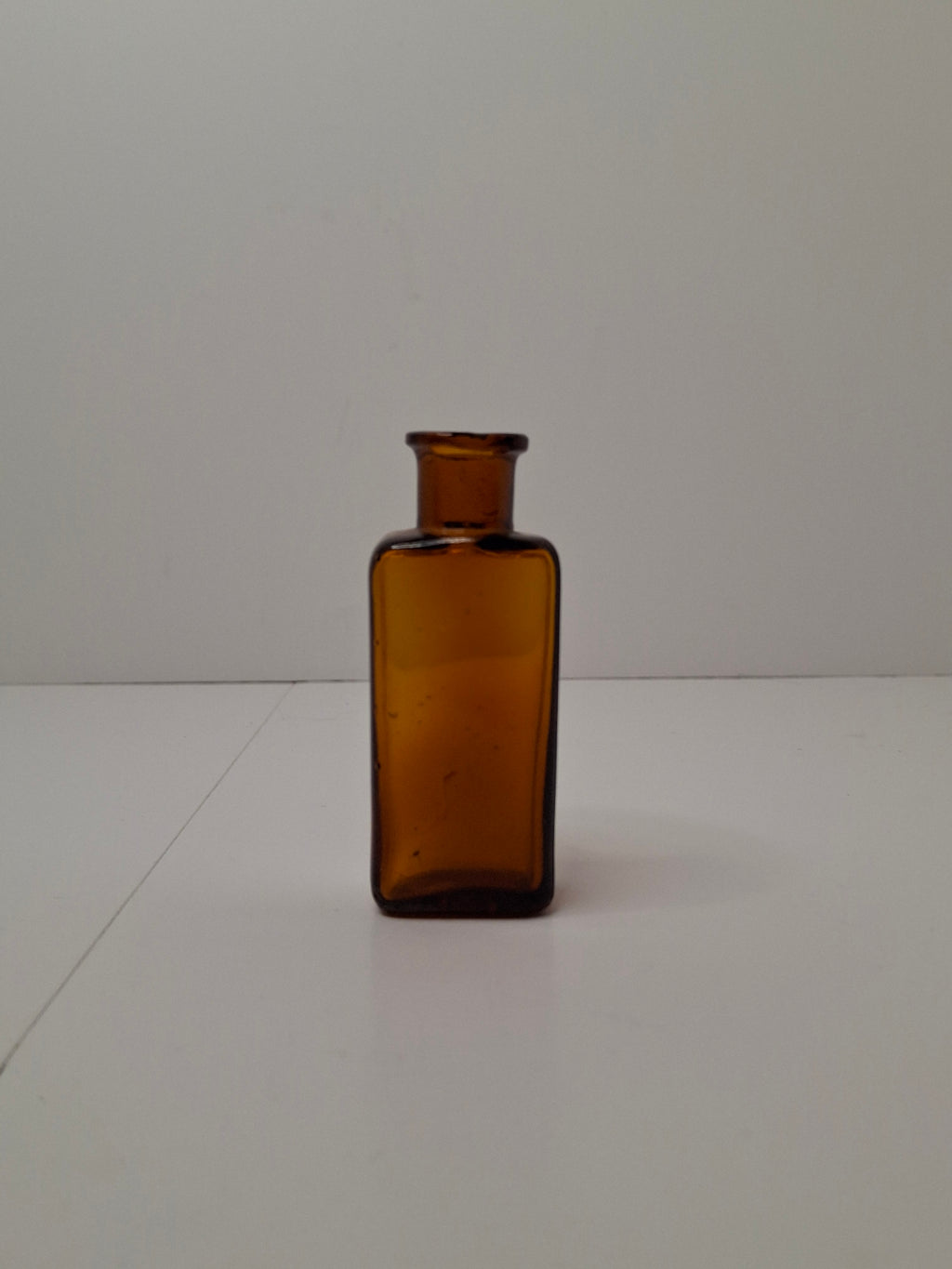 Antique Parke Davis & Co. Amber Glass Apothecary Medicine Bottle - Embossed P.D. & Co. 42, c. 1880-1920