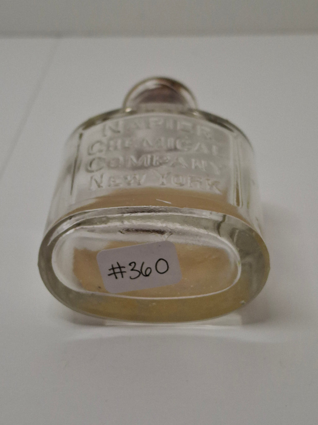 c.1910 Napier Chemical Company New York Glycerine & Rose Water Embossed Glass