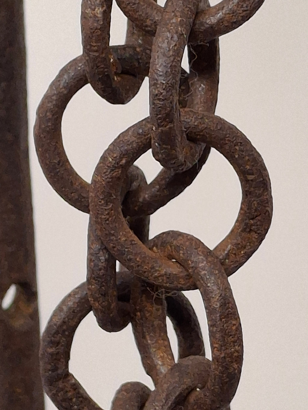 Museum Quality Antique 18th Century Hand-Wrought Iron Adjustable Four-Wick Grease or Lard Lamp with extremely Rare Pin-and-Hole Adjustment System