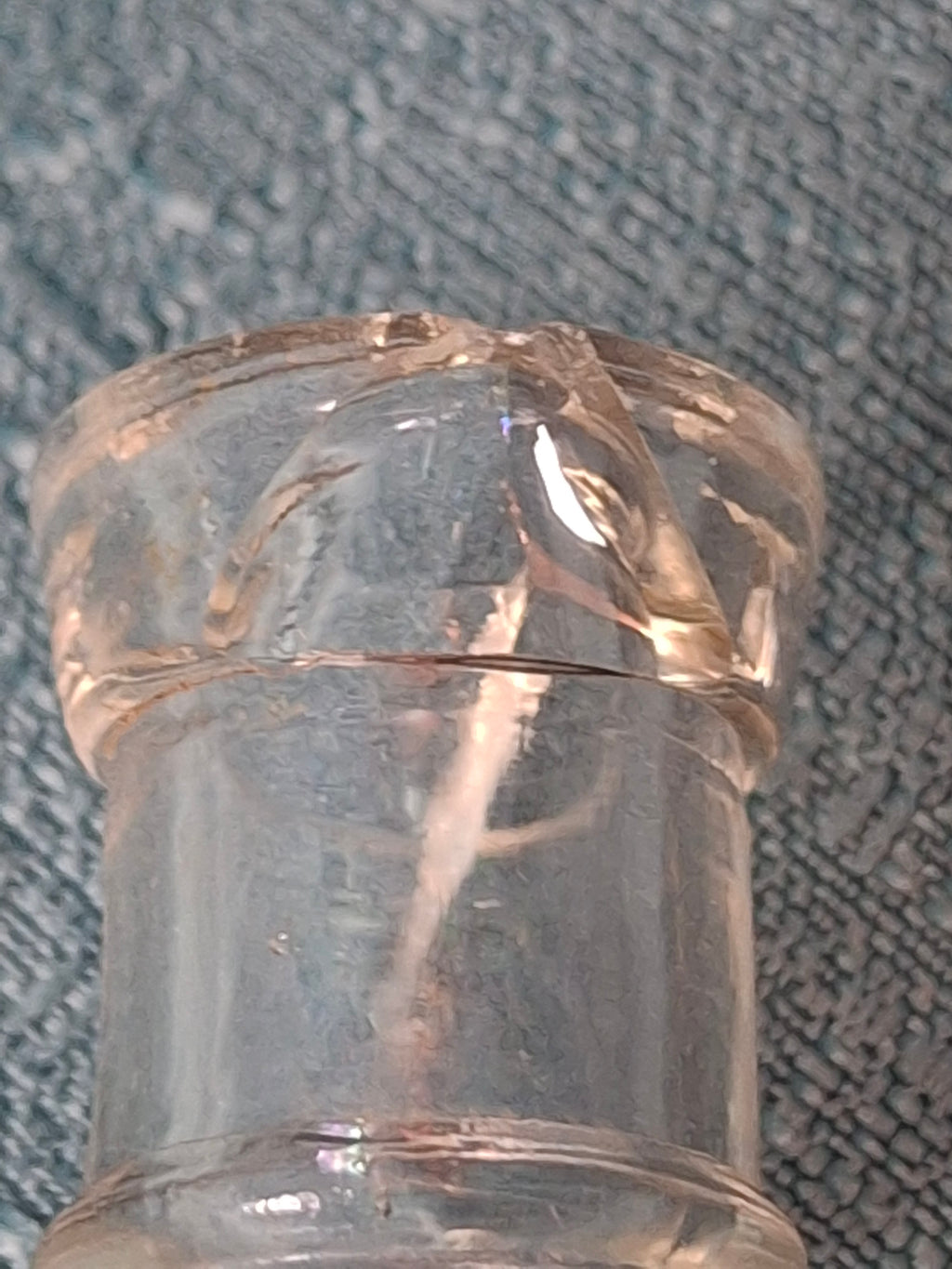 Antique Foss' Liquid Fruit Flavors Extract Bottle 2 oz Clear Glass, Portland ME