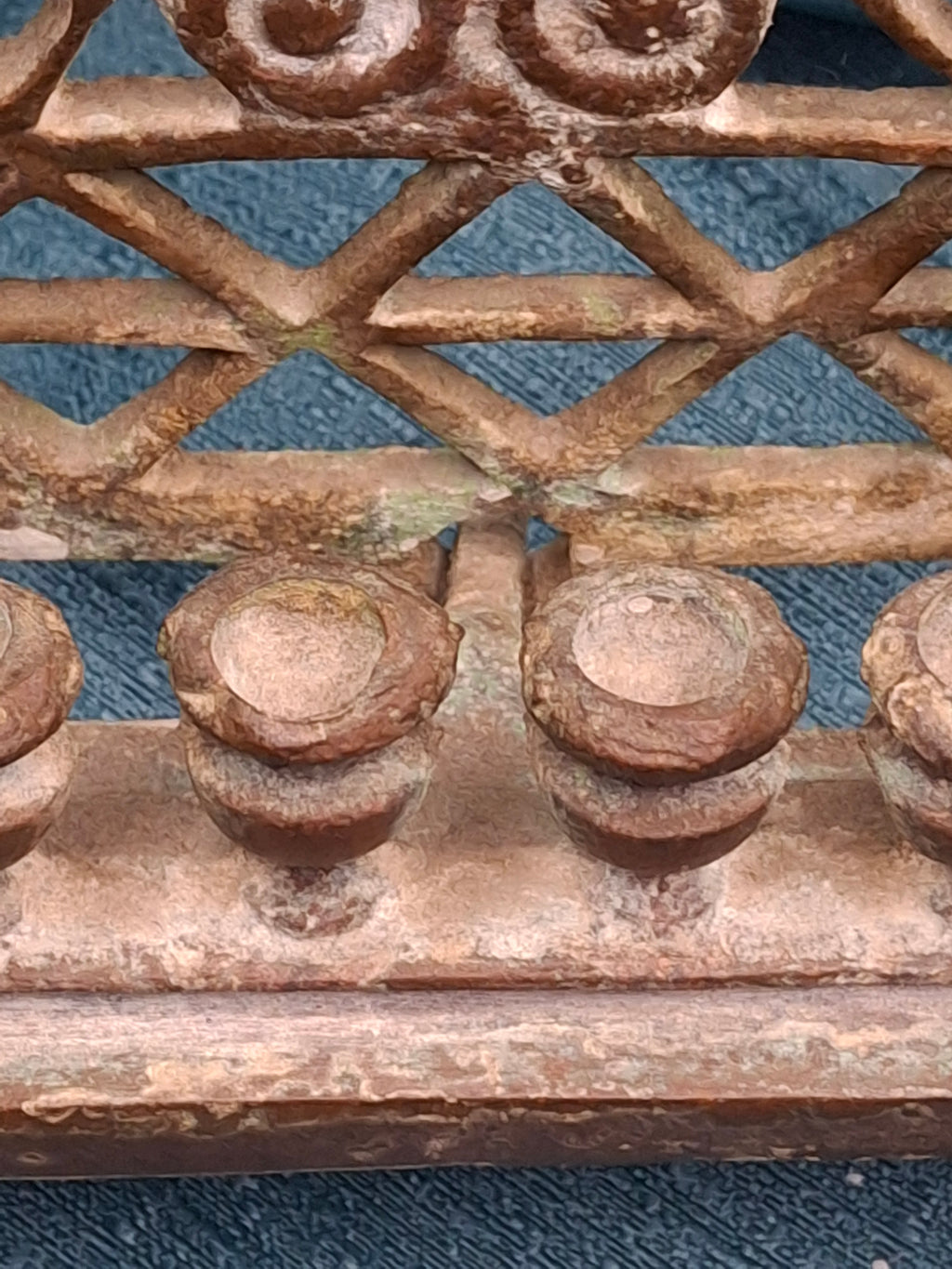 Antique Early 19thC Polish Brass Bench Menorah Lions Eagle Hanukkah Lamp Rare