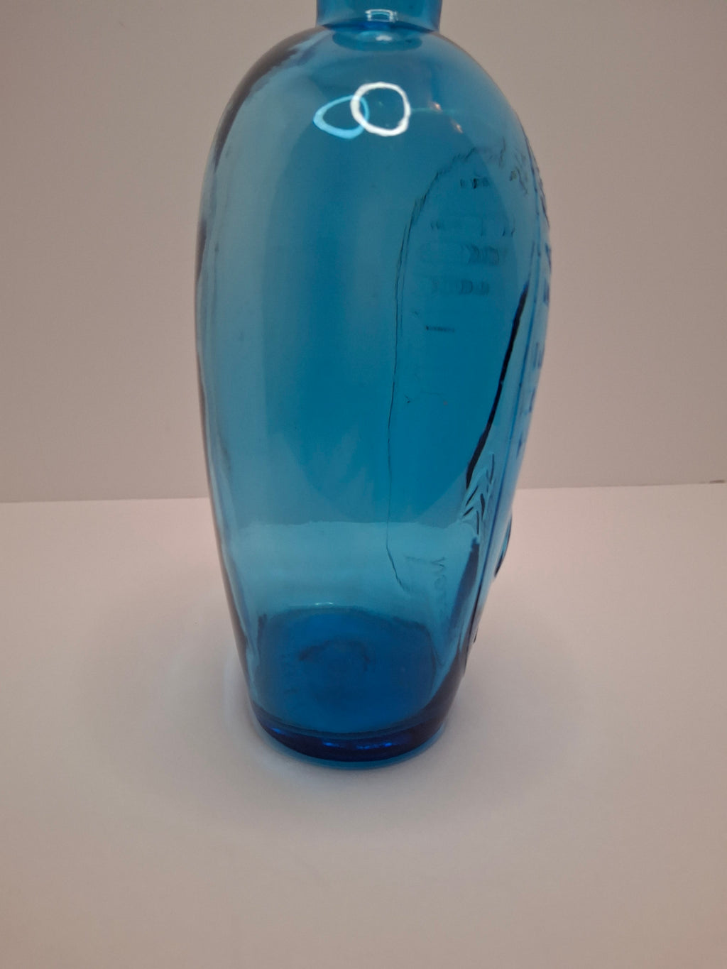 Cobalt Glass Washington-Taylor Flask Reproduction - "The Father of His Country"