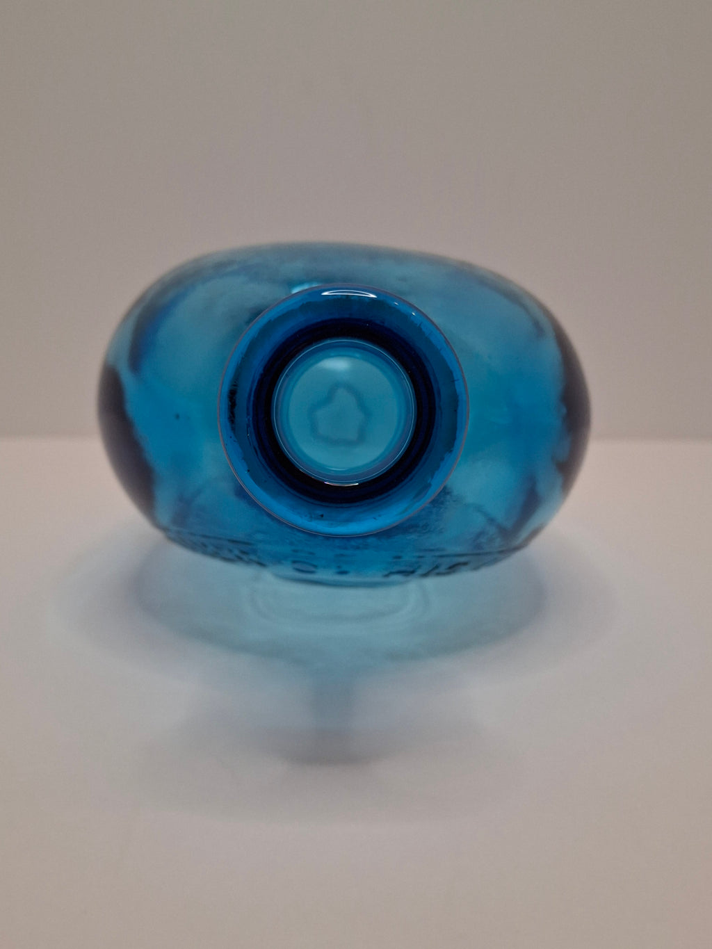 Cobalt Glass Washington-Taylor Flask Reproduction - "The Father of His Country"