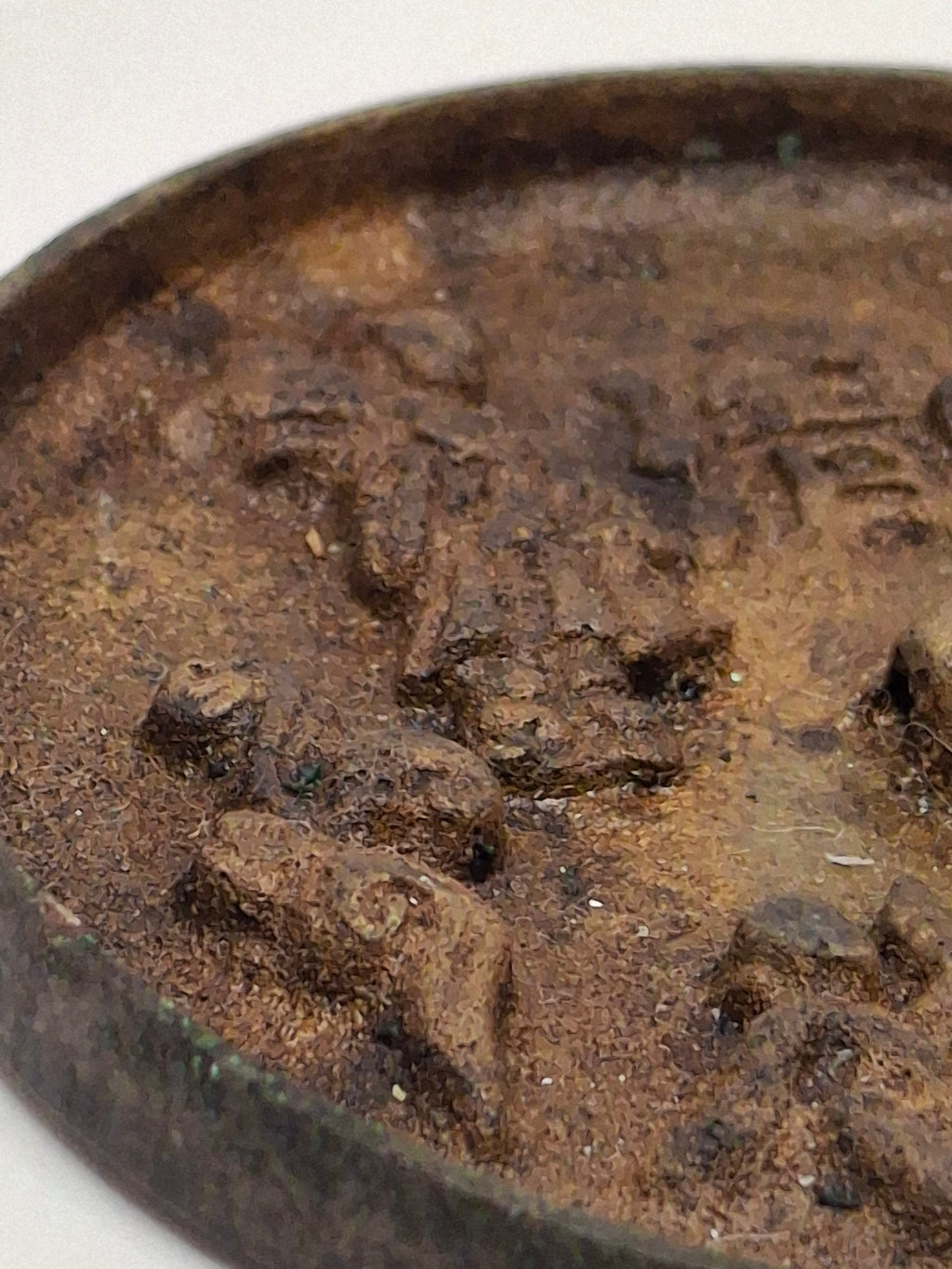 Antique Chinese Bronze Mirror Song Dynasty "5 Sons 2 Daughters" Blessing 3"