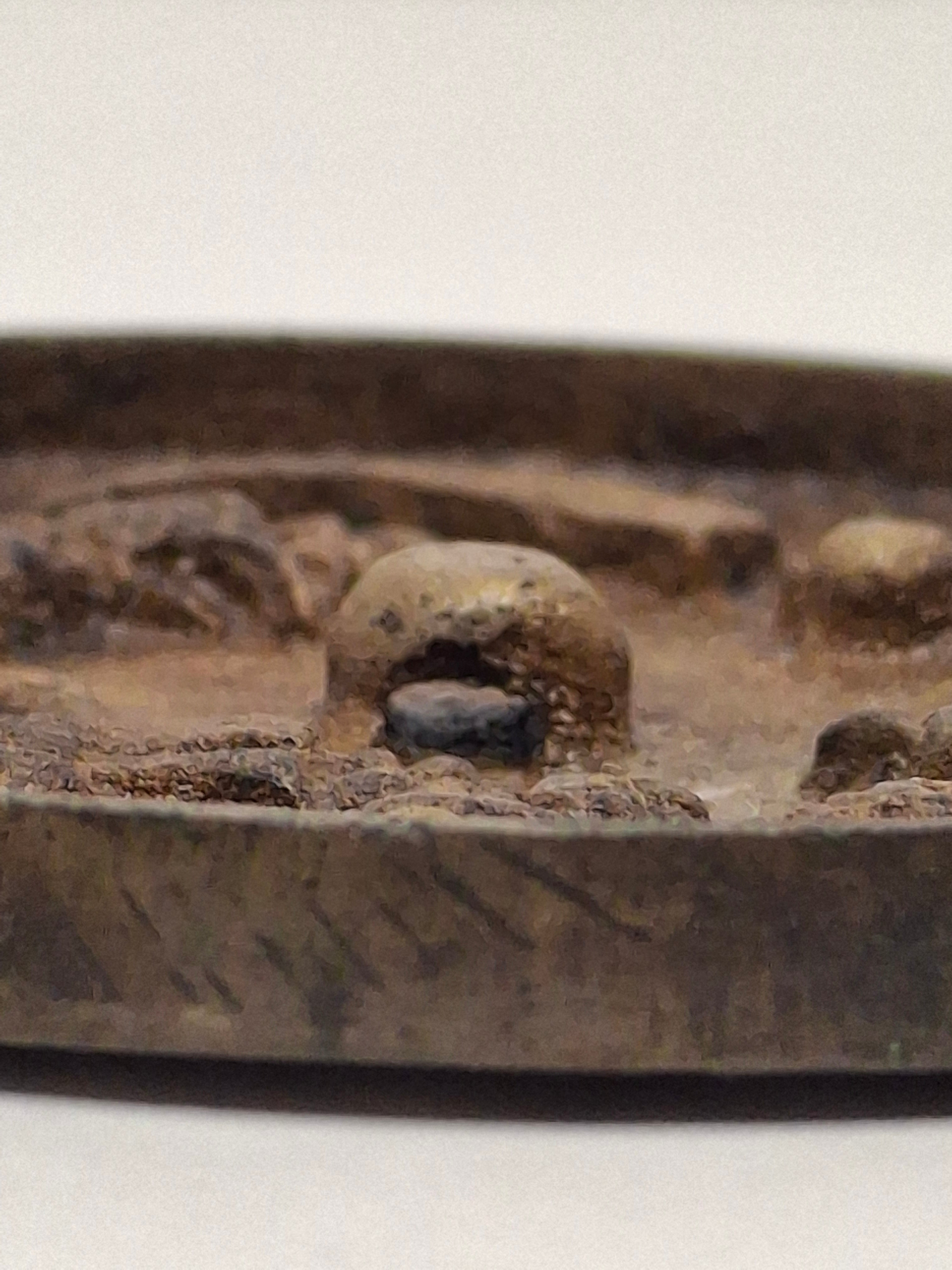 Antique Chinese Bronze Mirror Song Dynasty "5 Sons 2 Daughters" Blessing 3"