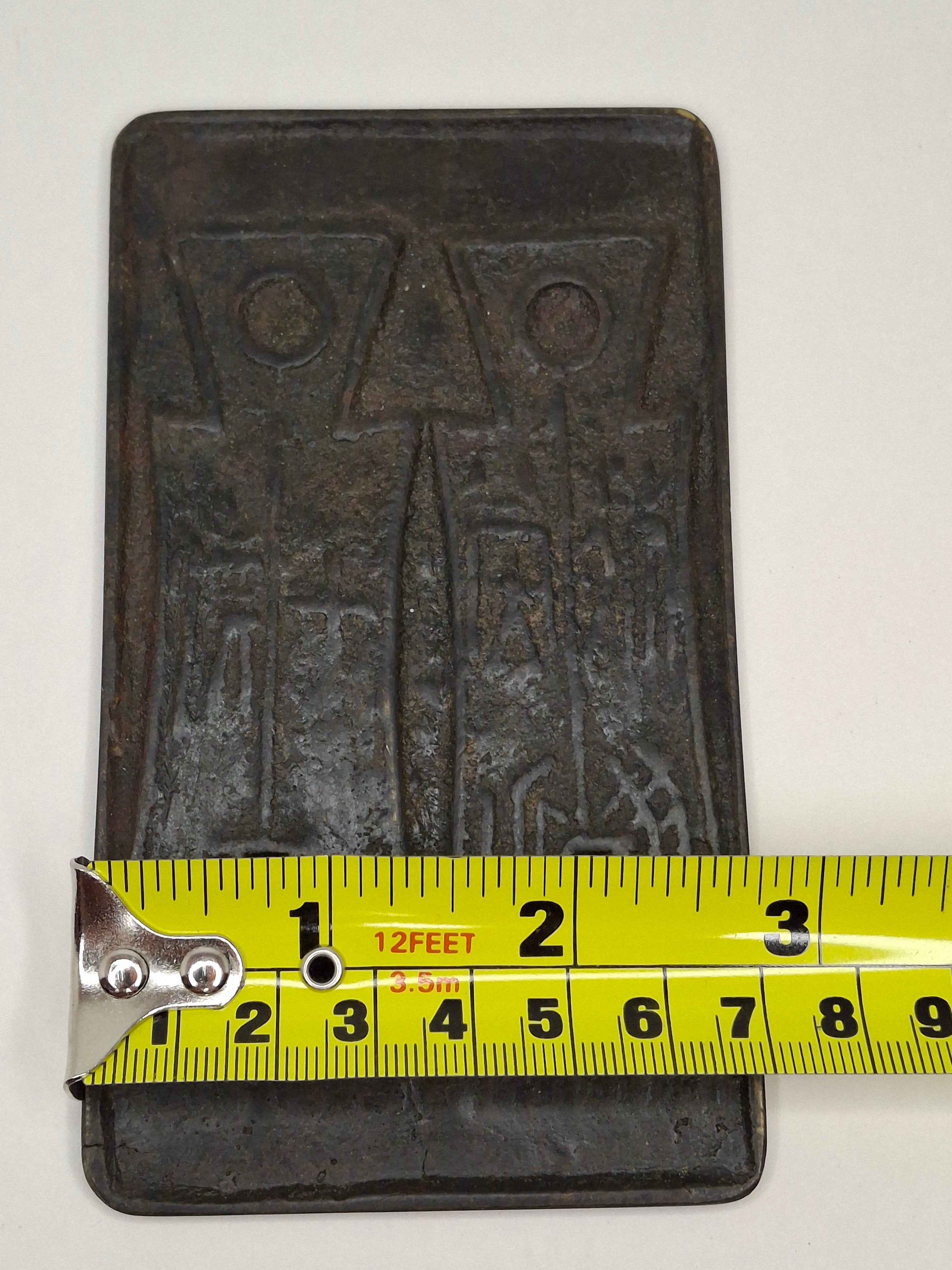 Ancient Chinese Bronze Spade Money Casting Mold - Anyang Mint - Warring States c. 475-221 BC - Rare "Jin" Denomination