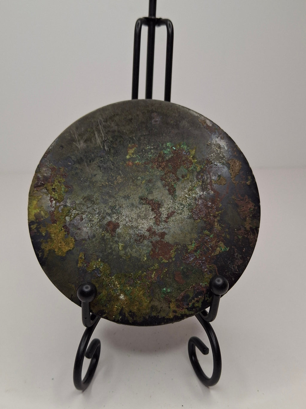 Antique Chinese Tang Dynasty Bronze Mirror - Lion and Grape Pattern - 7th-9th C.