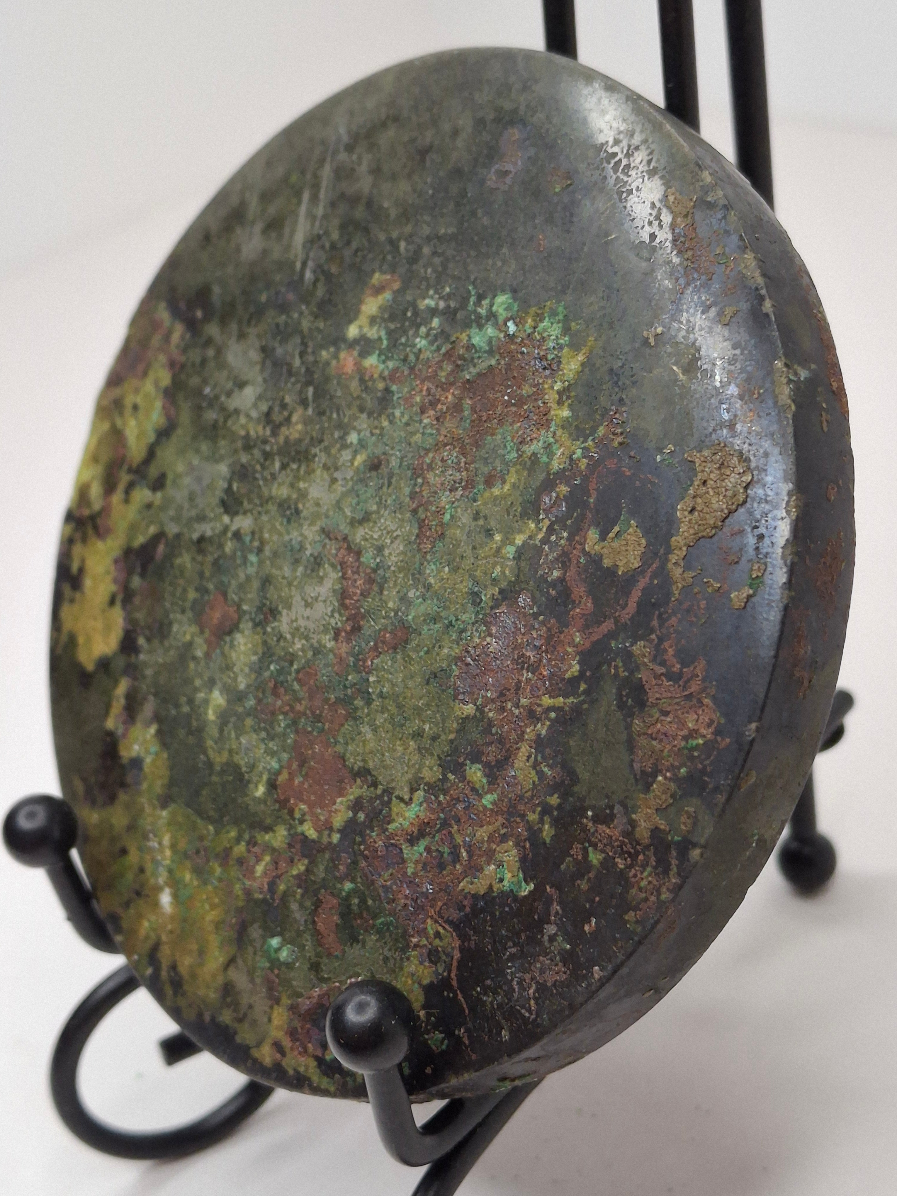 Antique Chinese Tang Dynasty Bronze Mirror - Lion and Grape Pattern - 7th-9th C.