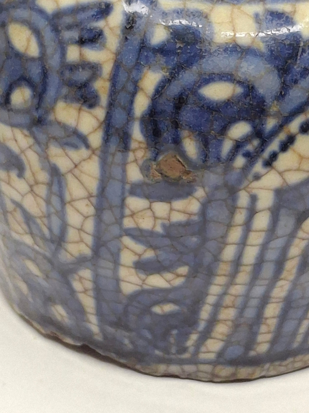 Pair of Antique Chinese Blue and White Crackle Glaze Porcelain Snuff Bottles