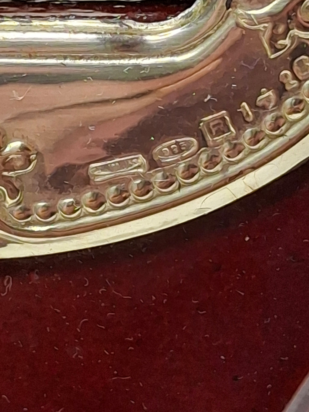 Modern Israeli Sterling Silver (925) & Mahogany Hexagonal Tzedakah Box - Engraved Plaques, Plastic Coin Stopper Judaica