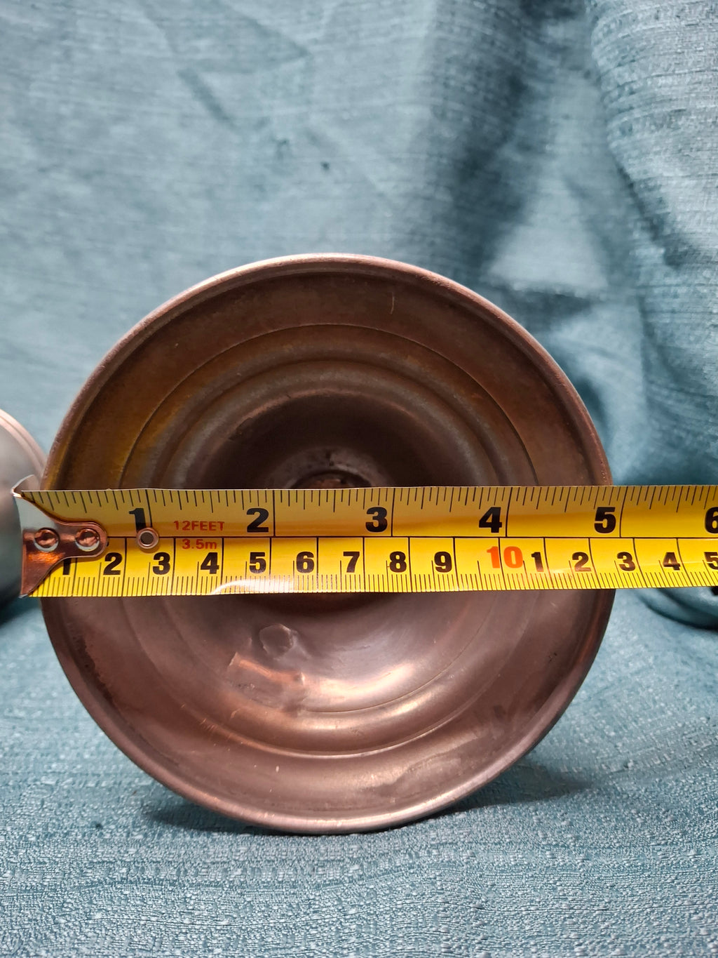 Pair of Antique Pewter Whale Oil Lamps w/ Double Wick Burners - Circa Mid-19th c