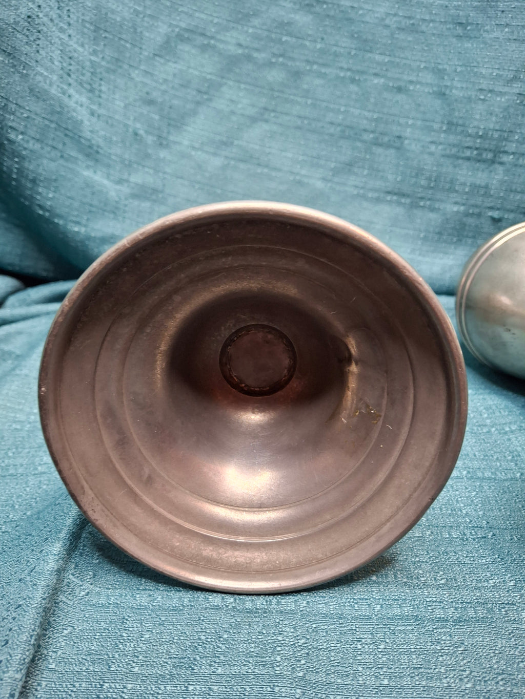 Pair of Antique Pewter Whale Oil Lamps w/ Double Wick Burners - Circa Mid-19th c