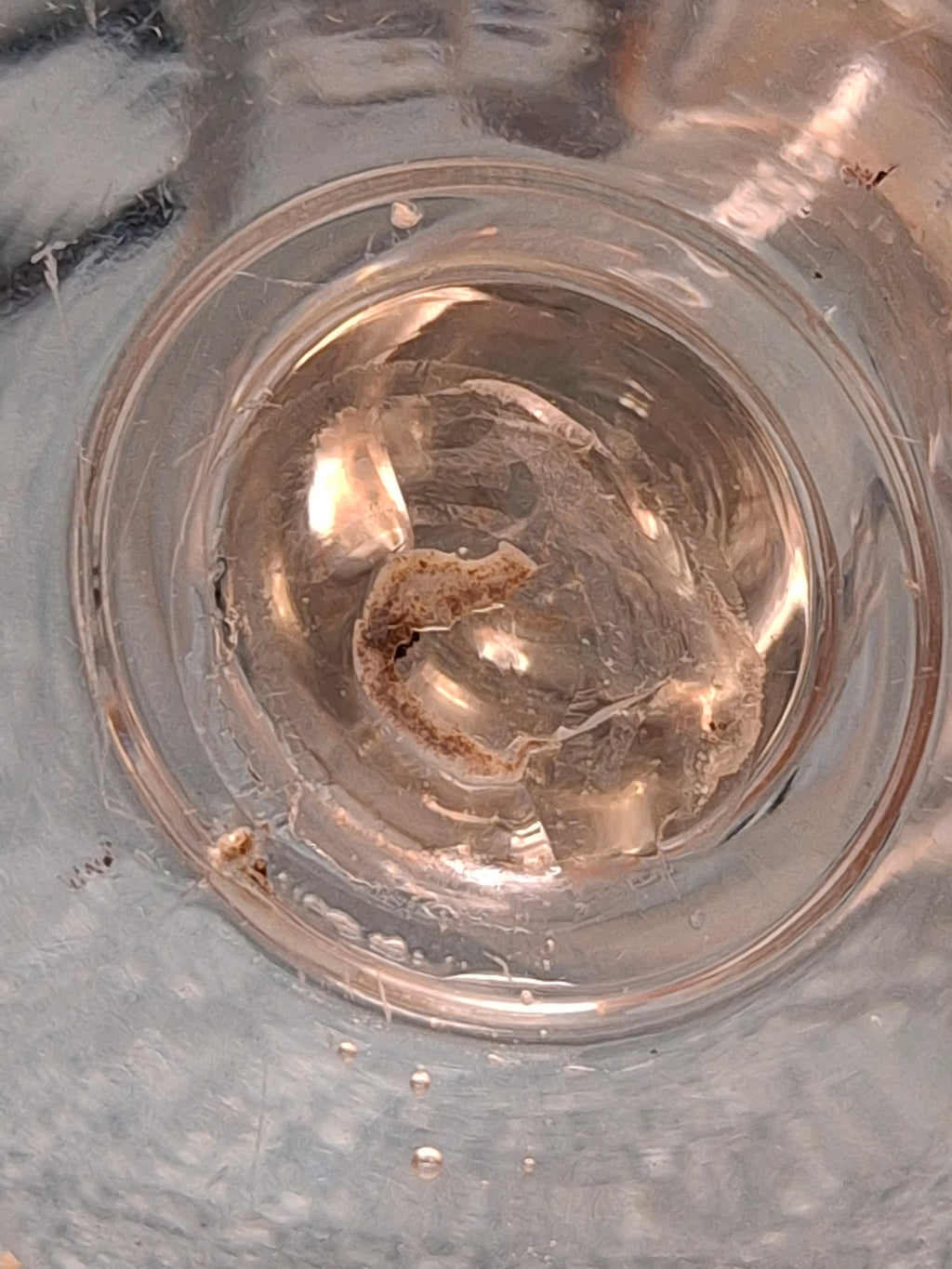 Antique 19thC Whale Oil Glass Goblet Wine Stem Lamp, c.1820-1850