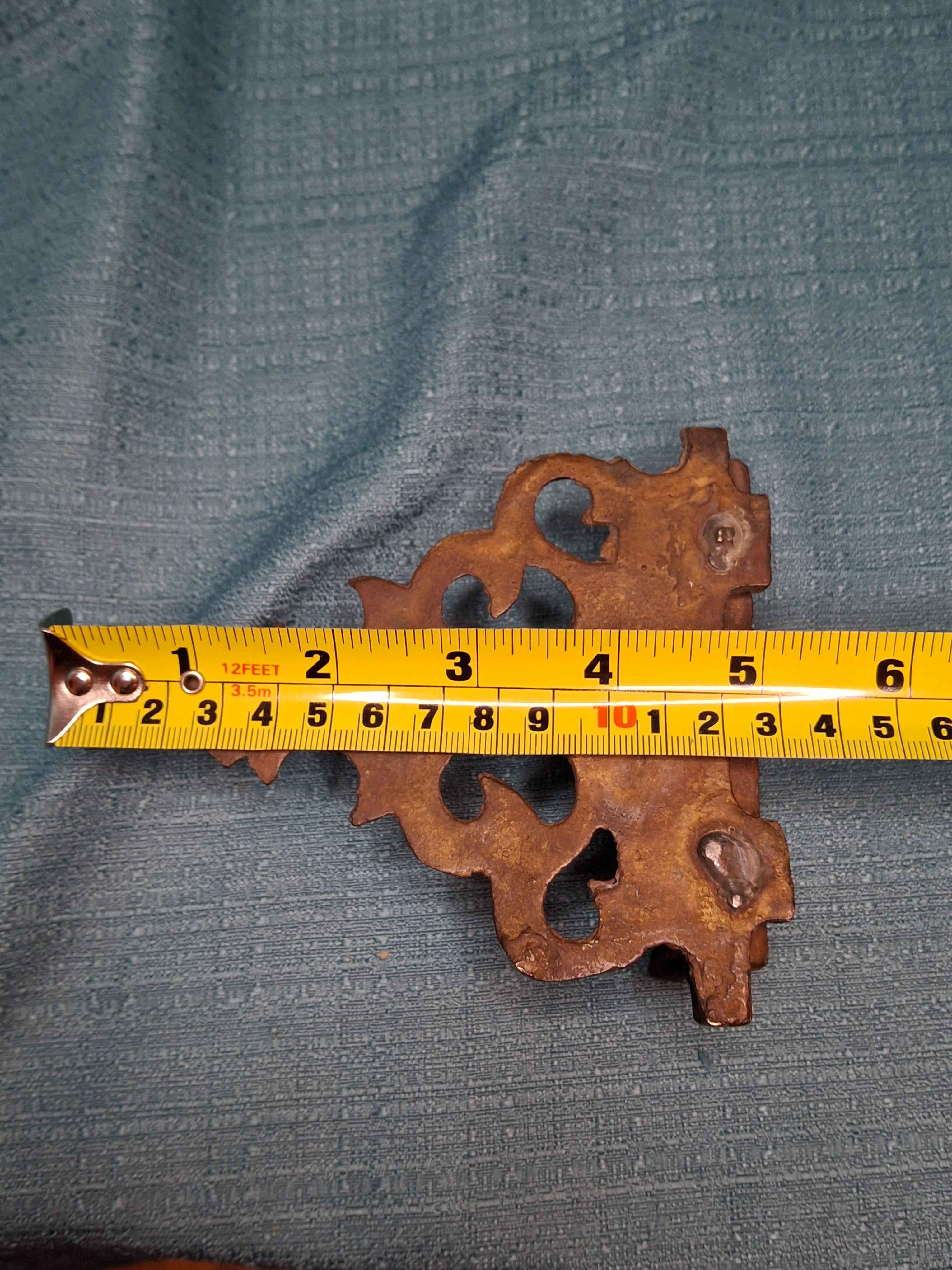 Vintage Miniature Brass Hanukkah Menorah - North African Style, 4" x 5" Travel Size Judaica