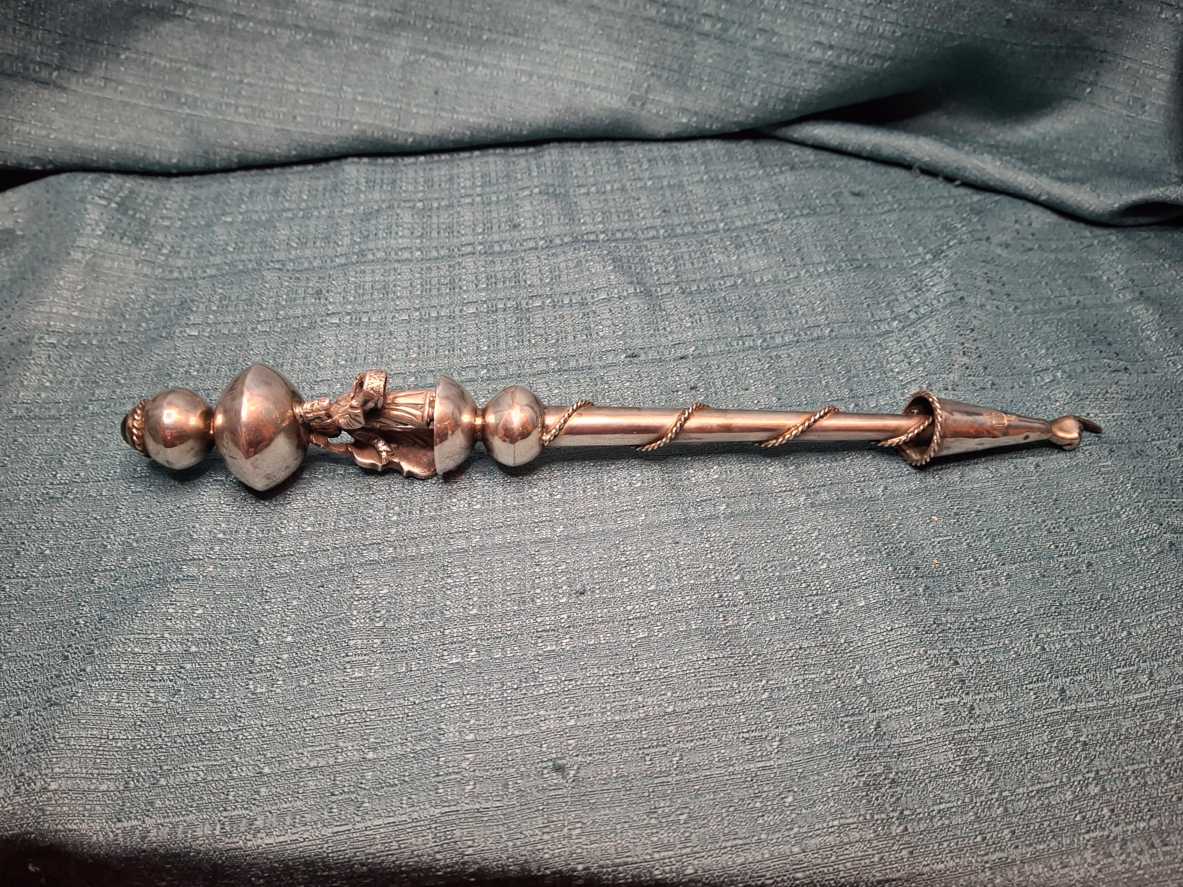 Antique 18th Century Russian Silver Torah Pointer (Yad) - 1798 Hallmarked 84