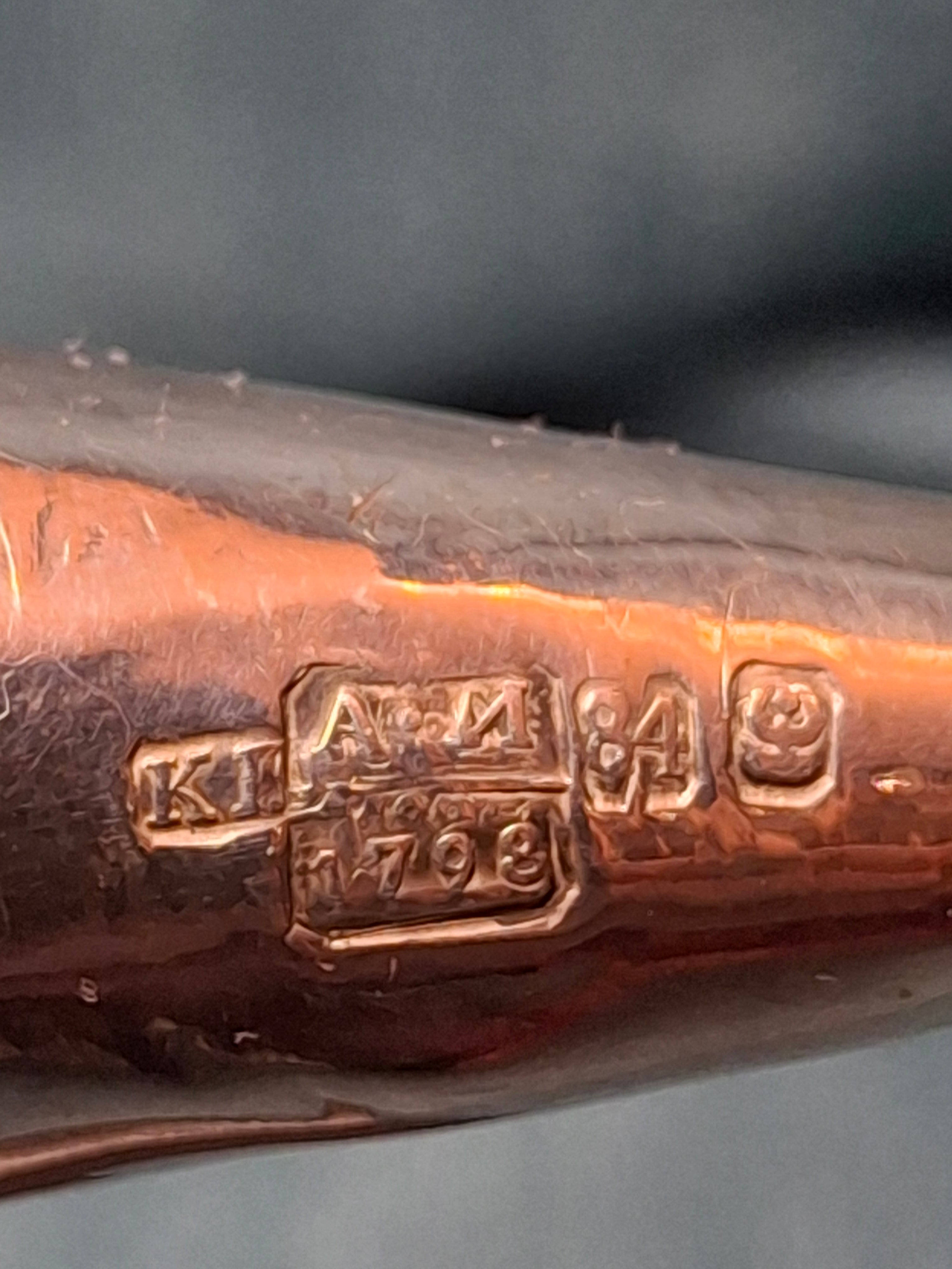 Antique 18th Century Russian Silver Torah Pointer (Yad) - 1798 Hallmarked 84