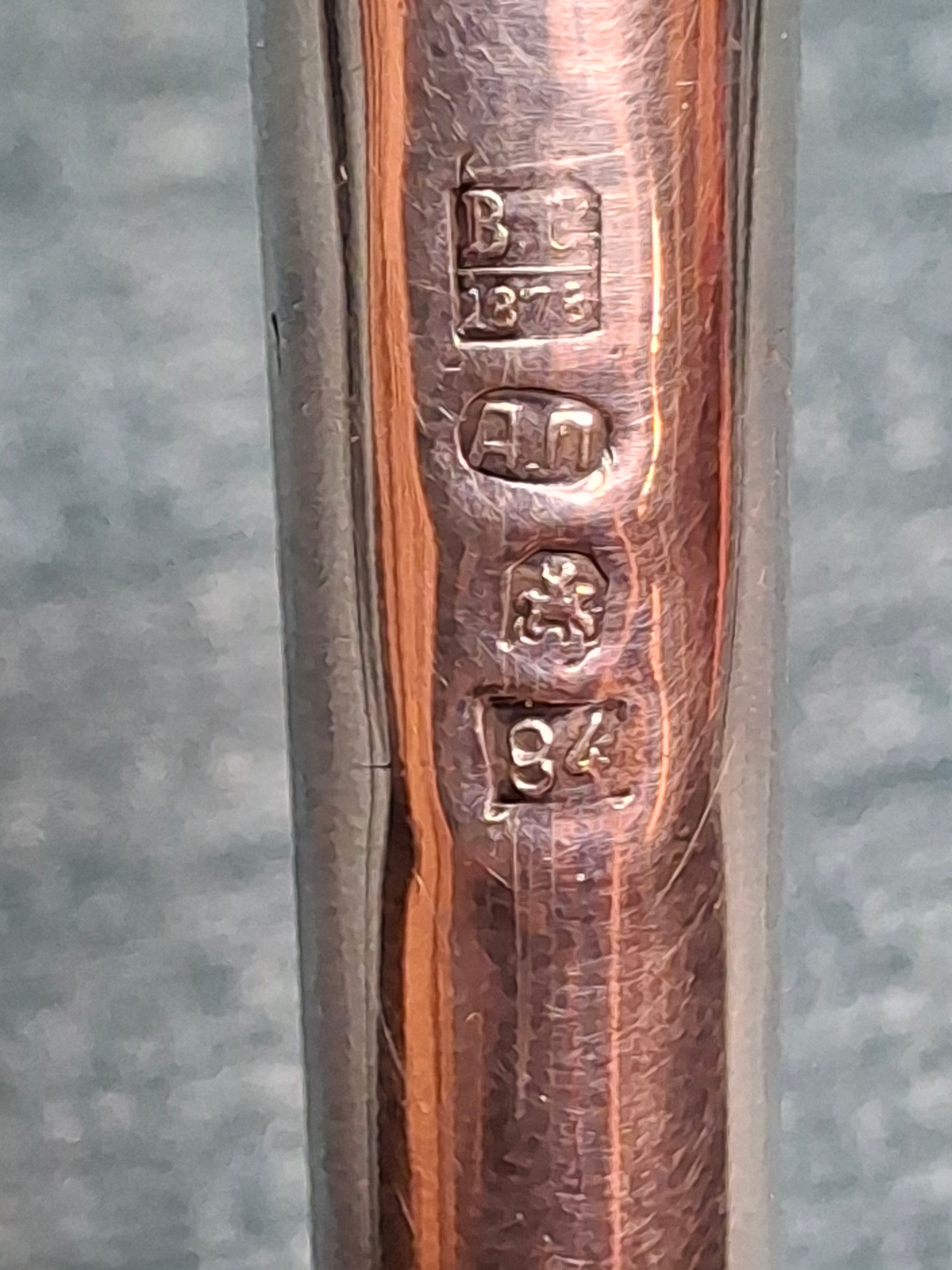 Antique Russian Silver Torah Pointer Yad with Lion Finial and Grapevine Motif, Moscow 1878