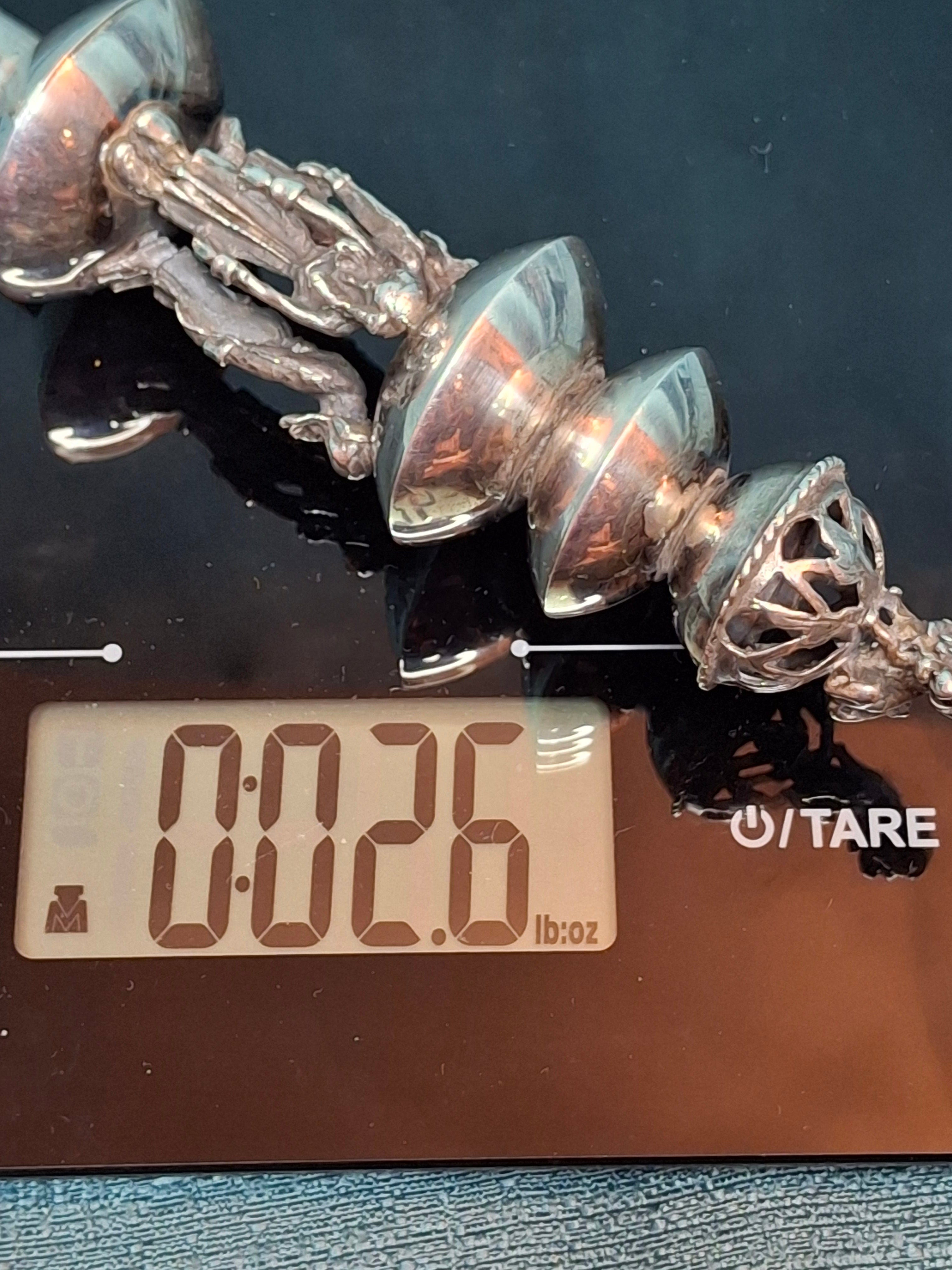 Antique Russian Silver Torah Pointer Yad with Lion Finial and Grapevine Motif, Moscow 1878