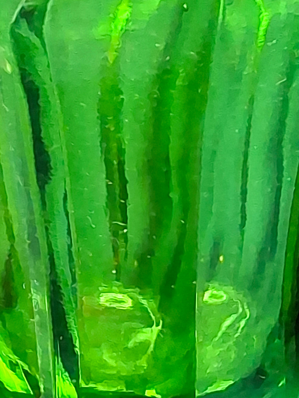 Rare Matching Pair Antique Emerald Green Pressed Glass Stand Oil Lamp Milk Glass EAPG