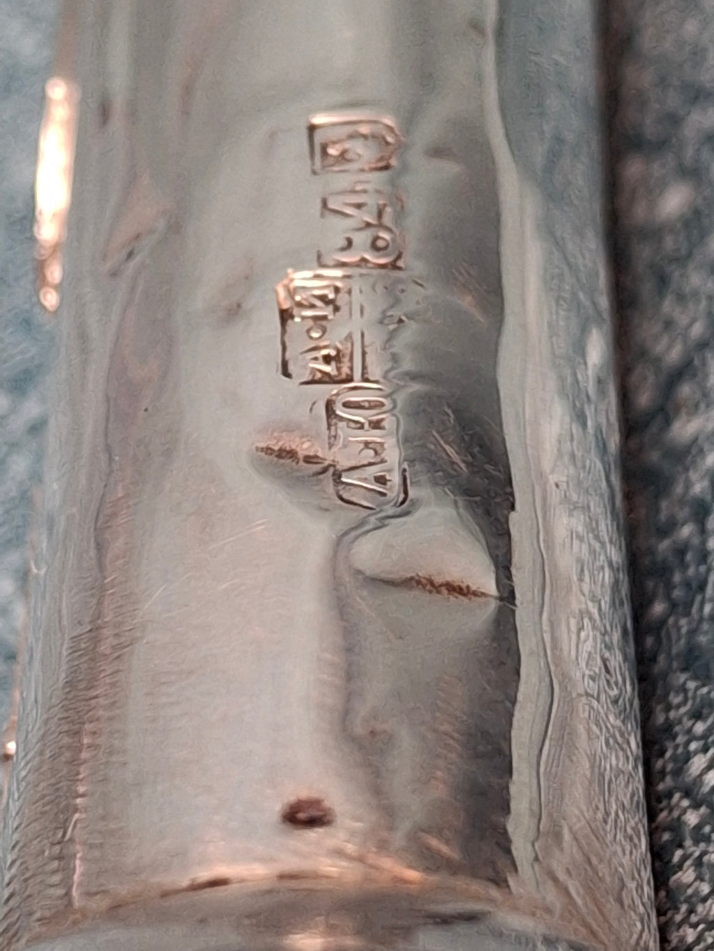 Museum Quality Antique Russian 84 Silver Judaica Torah Pointer Yad with Besamim Spice Holder, Lion Finial, Star of David, Ten Commandments, Red Stone, 1.9 oz, c. 1890