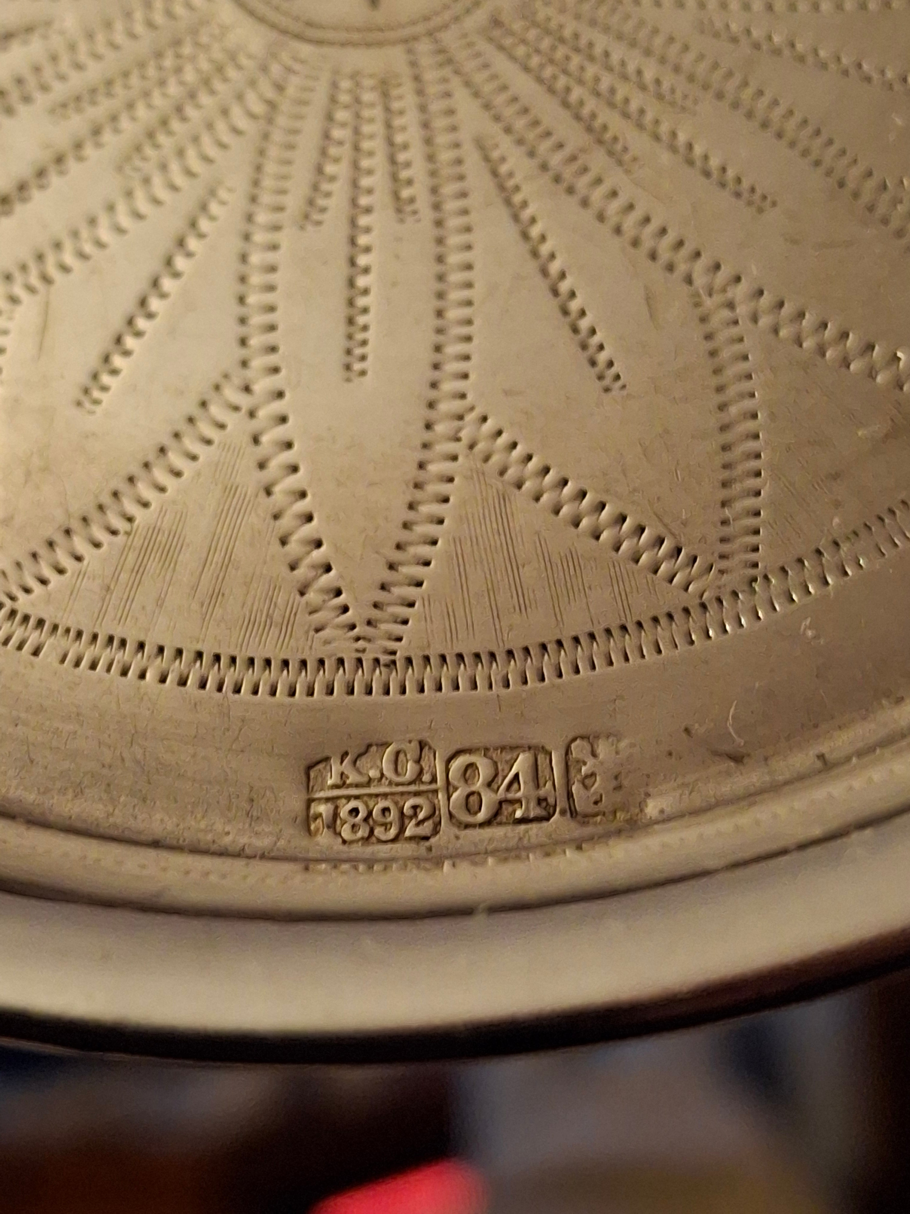 Antique 1892 Imperial Russia Moscow 84 Silver Judaica Kiddush Cup Saucer Hebrew