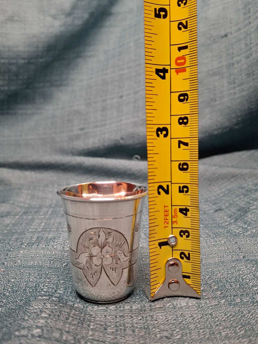 Antique Imperial Russian Silver Kiddush Cup, Moscow 1880, Maker Israel Eseevich Zakhoder, 84 Zolotnik Engraved Judaica Becher