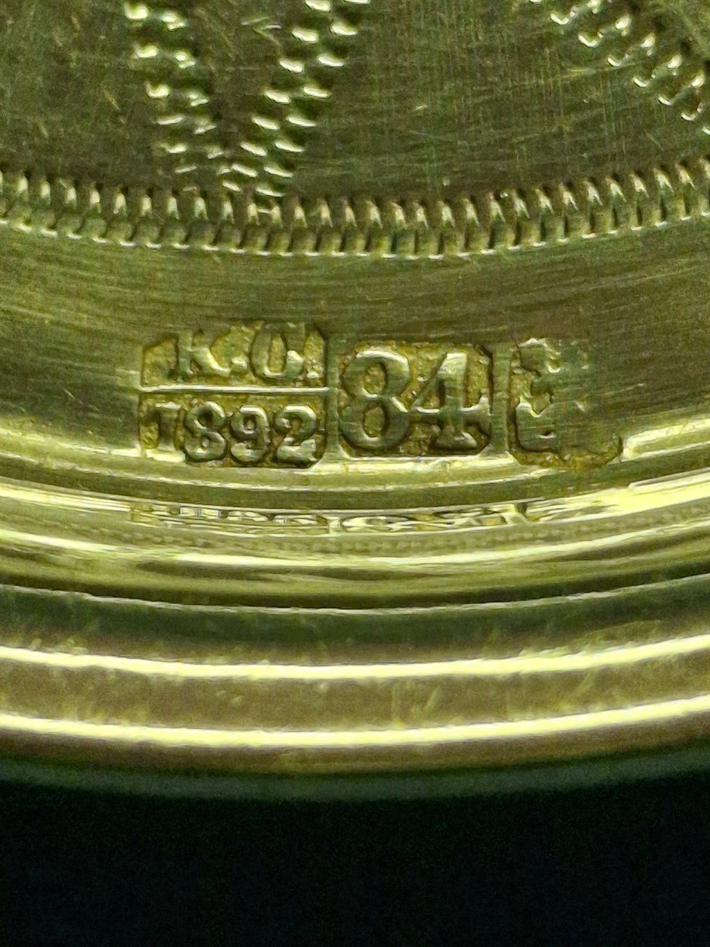 Antique 1892 Imperial Russia Moscow 84 Silver Judaica Kiddush Cup Saucer Hebrew